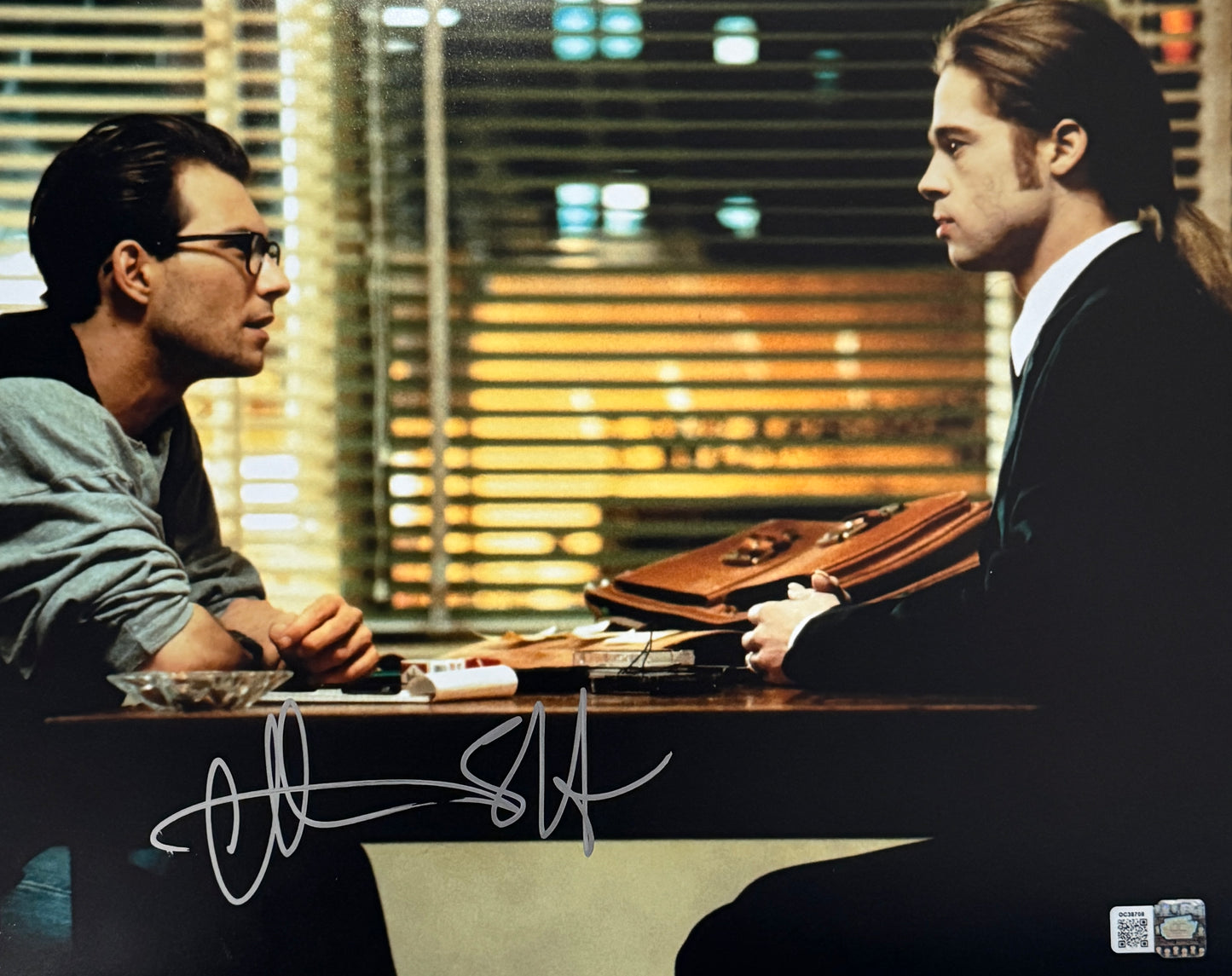 Christian Slater signed 11x14 Interview with a Vampire photo