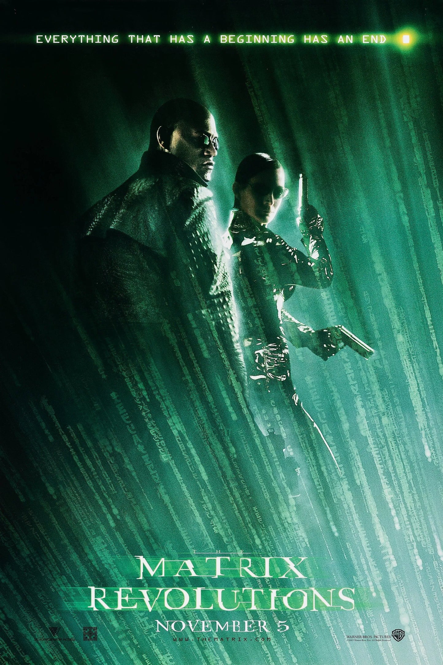 Laurence Fishburne signed The Matrix Revolutions Poster Image #2 (8x10, 11x17) Pre-Order