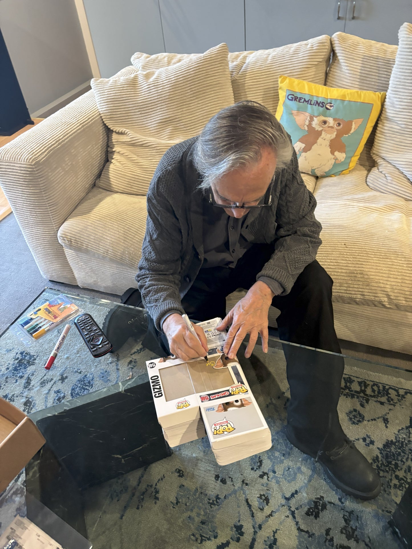 Joe Dante signed Gizmo Gremlins Funko Pop! - Green