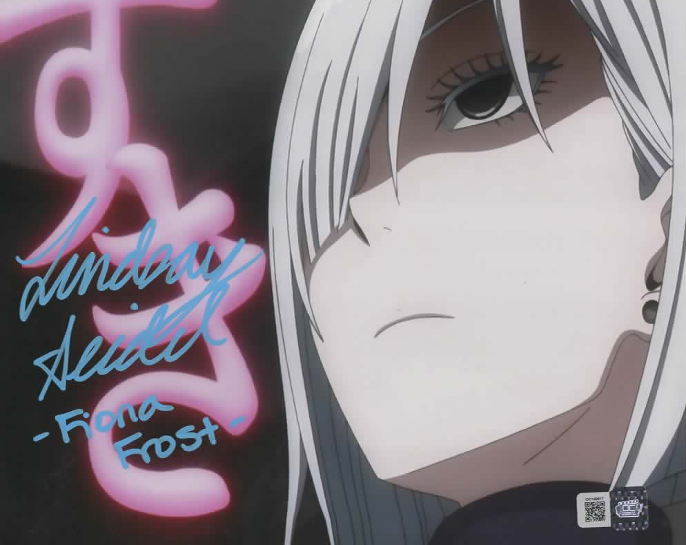 Lindsay Seidel signed 8x10 Spy x Family Fiona Frost Photo