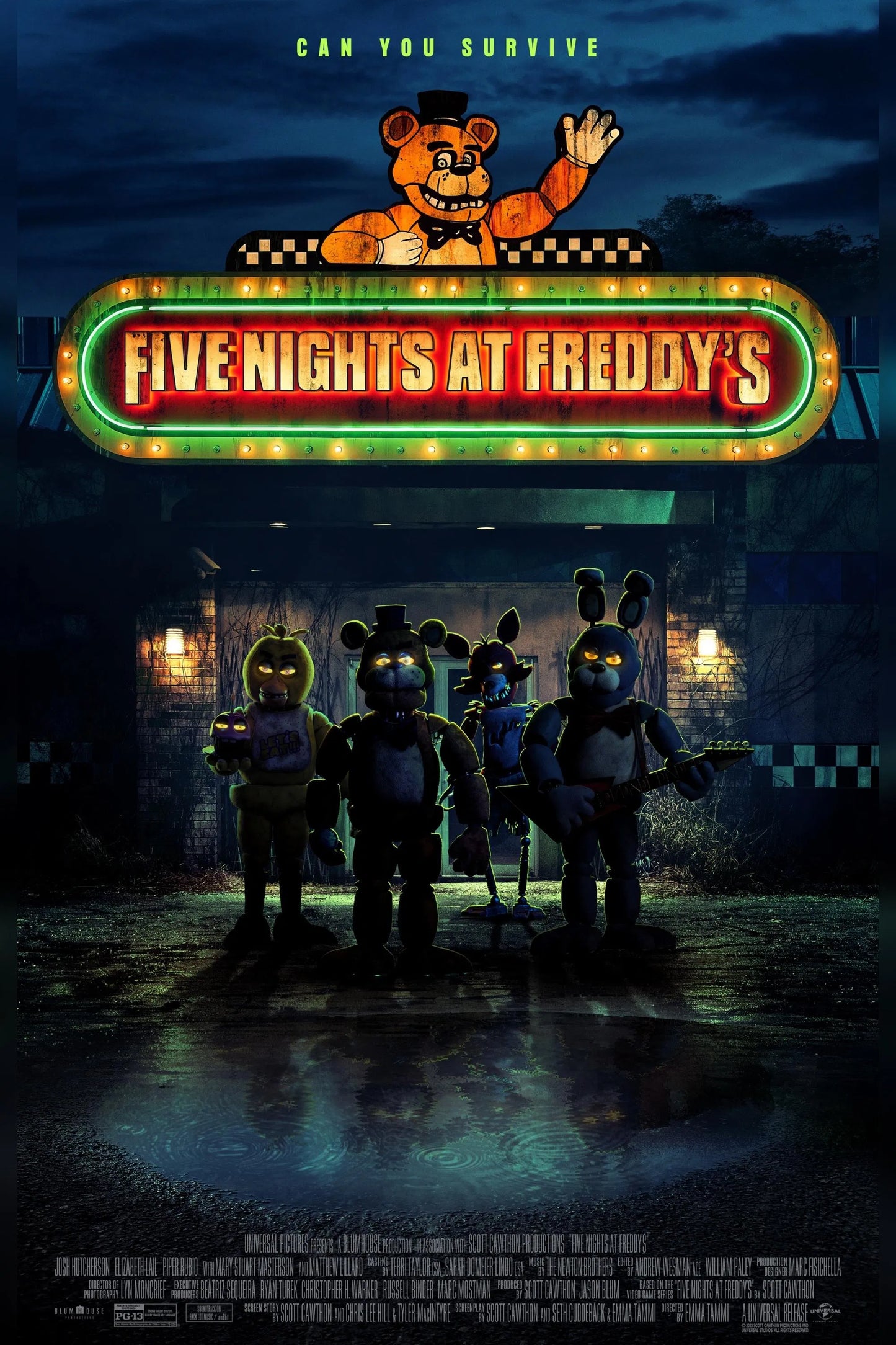 Matthew Lillard signed FNAF Movie Poster Photo #1 (8x10, 11x17) Pre-Order