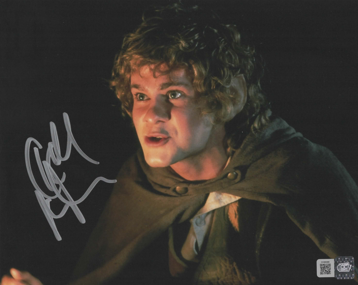 Dominic Monaghan signed 8x10 Lord of the Rings photo 1A