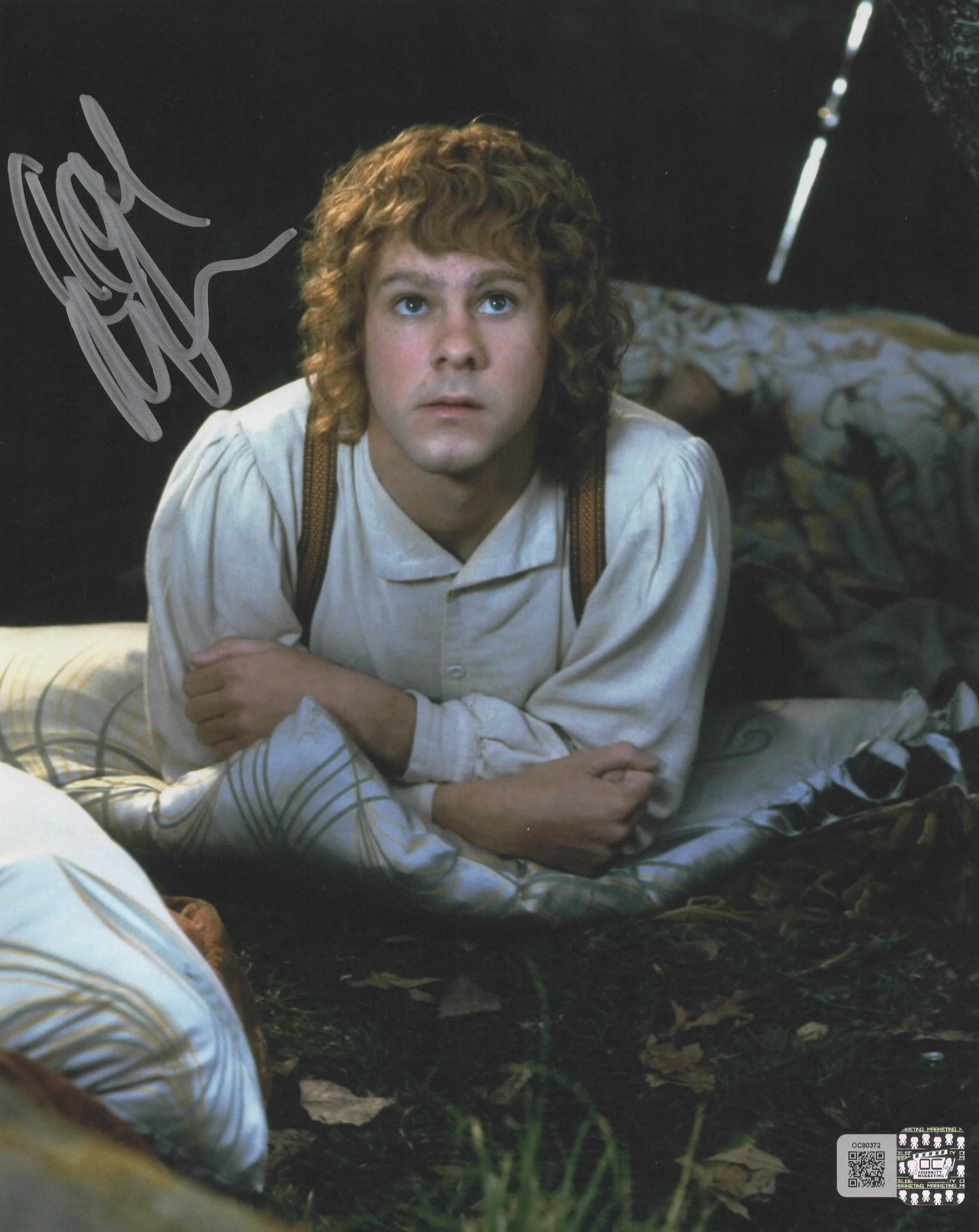 Dominic Monaghan signed 8x10 Lord of the Rings photo 1B