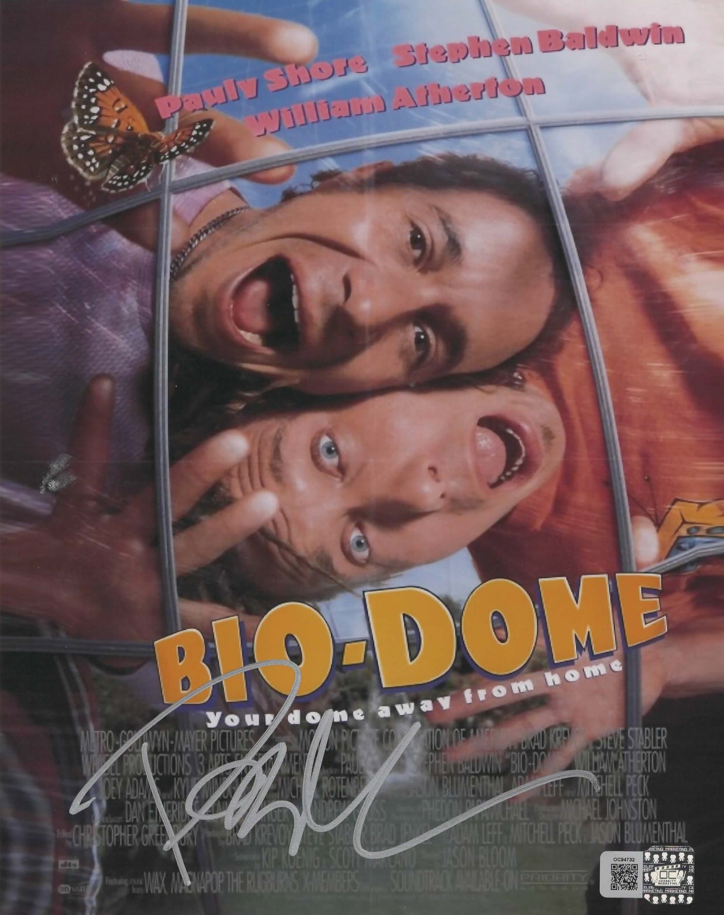 Pauly Shore signed Bio-Dome movie poster photo 1B