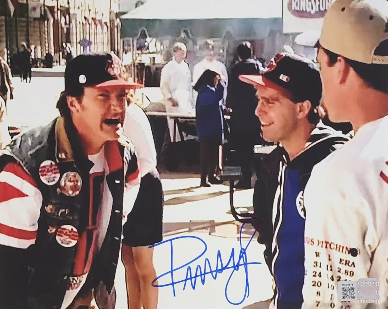 Randy Quaid signed 8x10 Major League screaming photo OCCM QR code Autographed