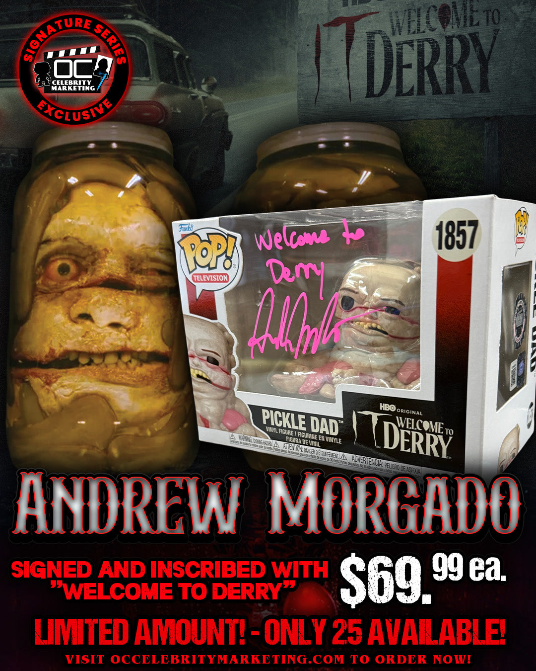 Andrew Morgado: IT Welcome To Derry Pickle Dad Funko Pop! (#/25)