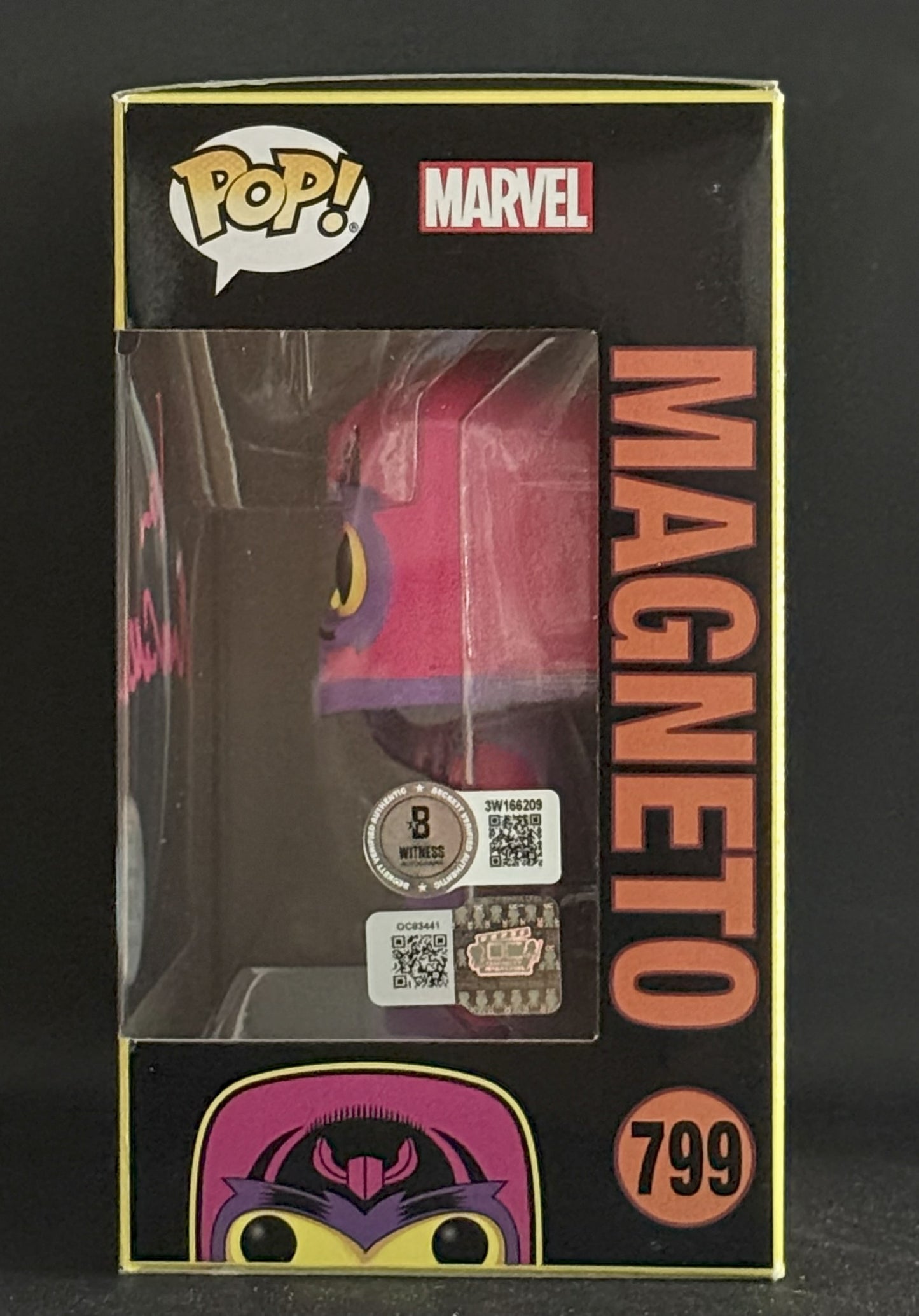 Ian McKellen signed Marvel Funko Special Edition Magneto Funko Pop! #799