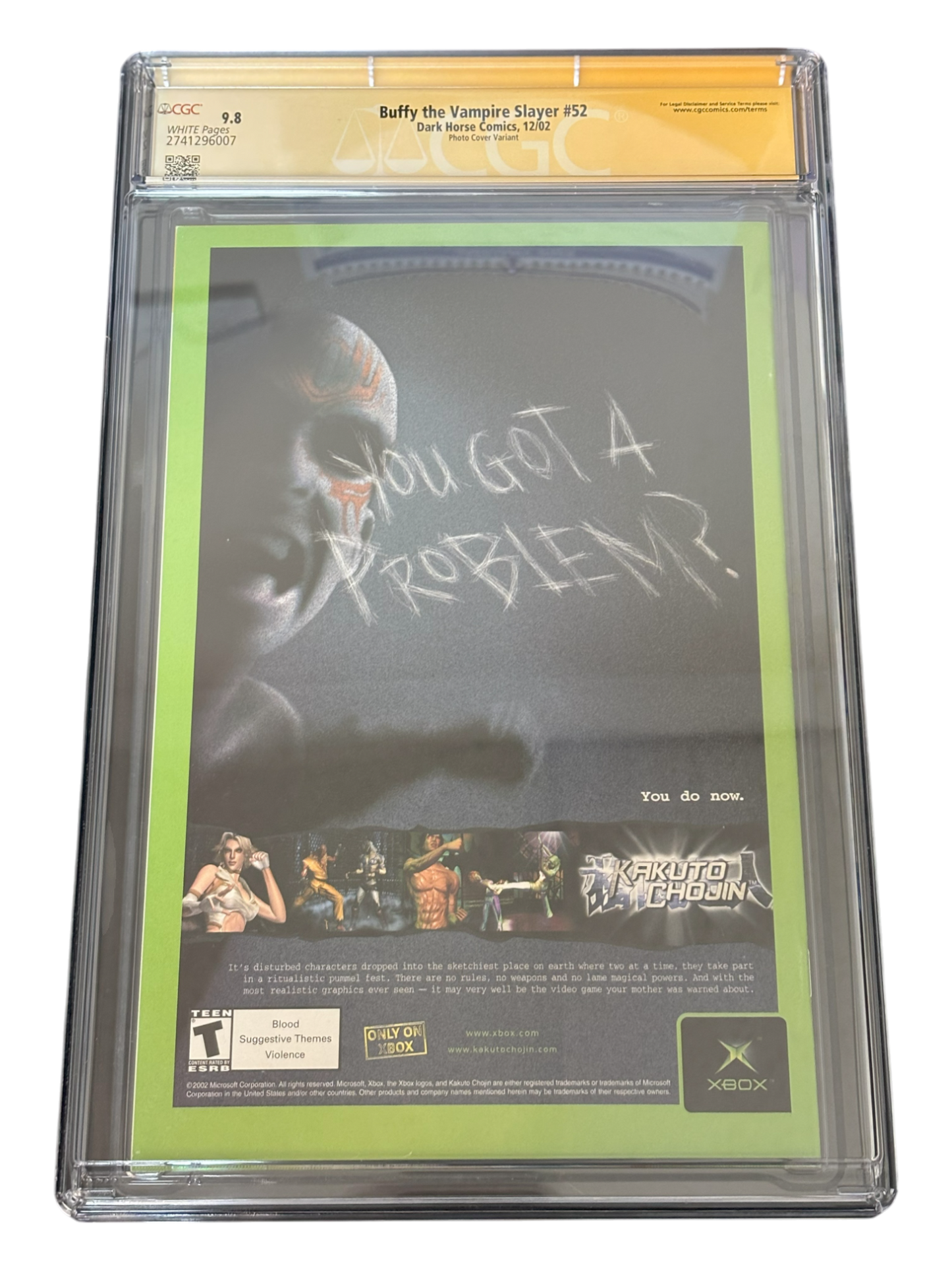 Sarah Michelle Gellar Autographed 2002 Buffy the Vampire Slayer #52 Cliff Richards & Will Conrad Art Cover Variant CGC SS 9.8