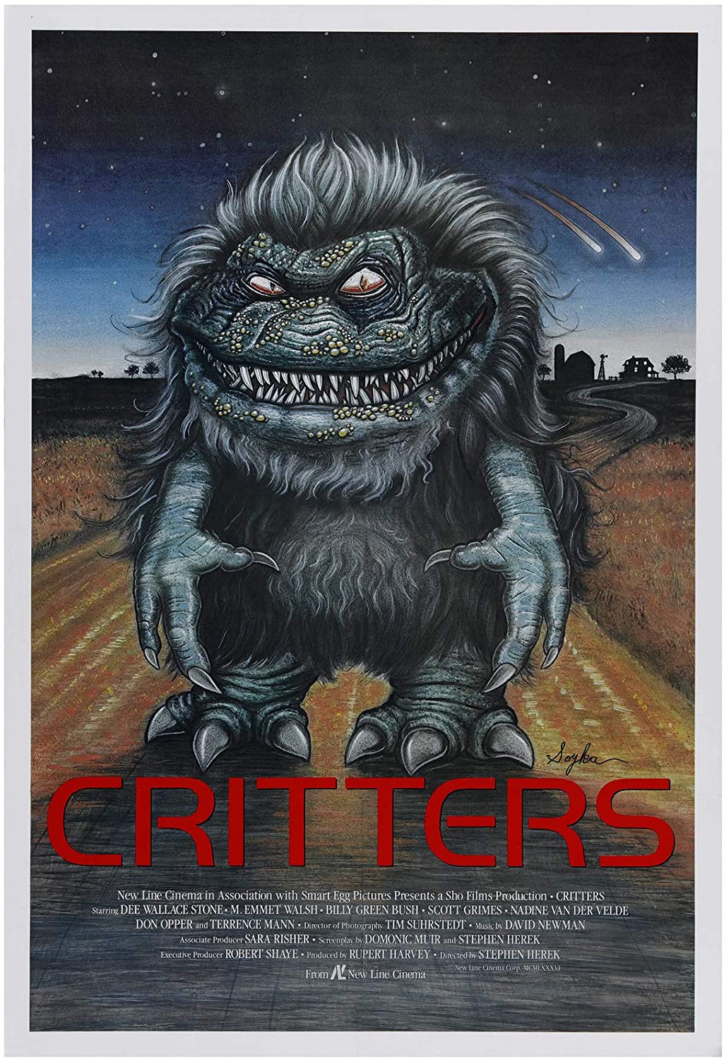 The Chiodo Brothers triple signed Critters Movie Poster Image #1 (8x10, 11x17) Pre-Order