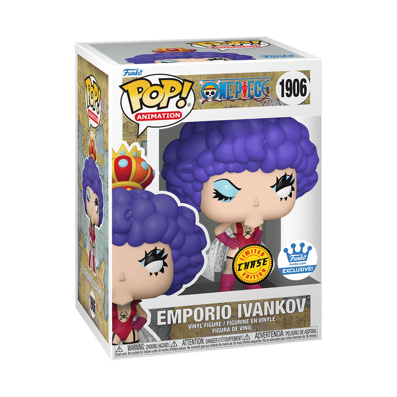 Randy Pearlman signed One Piece Funko.com Exclusive LE CHASE Emporio Ivankov Funko Pop! #1906