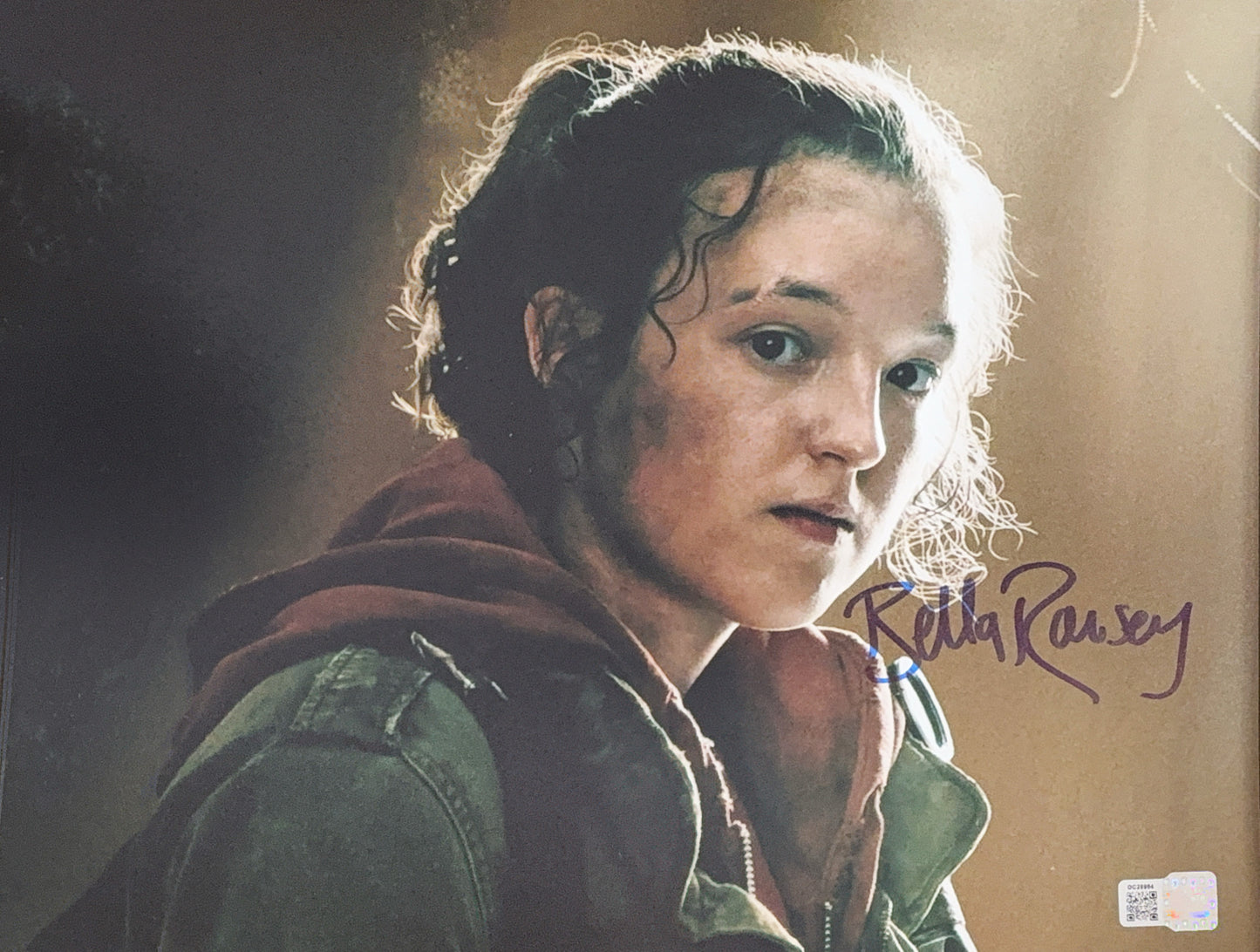 Bella Ramsey signed 11x14 The Last of Us Ellie photo