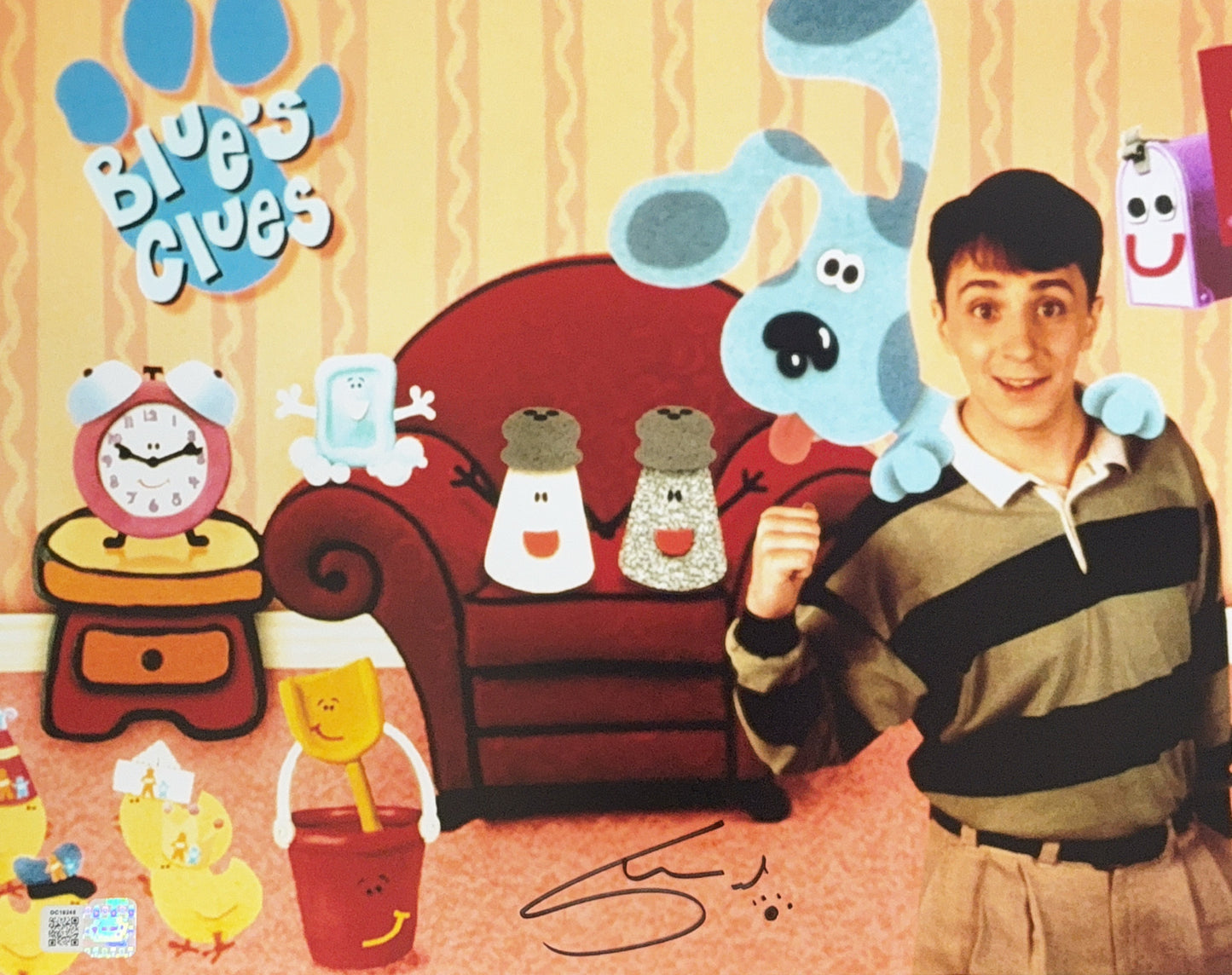 Steve Burns signed 11x14 Blue's Clues Group photo