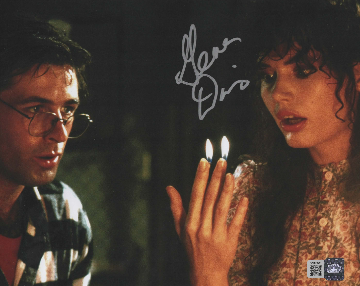 Geena Davis signed 8x10 Beetlejuice photo 1B