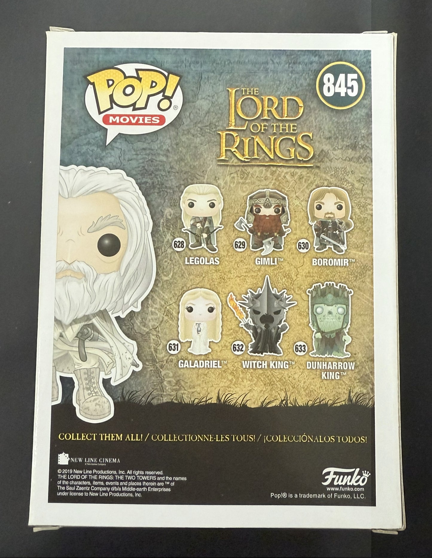 Ian McKellen signed LOTR Hot Topic Exclusive Gandalf The White Funko Pop! #845