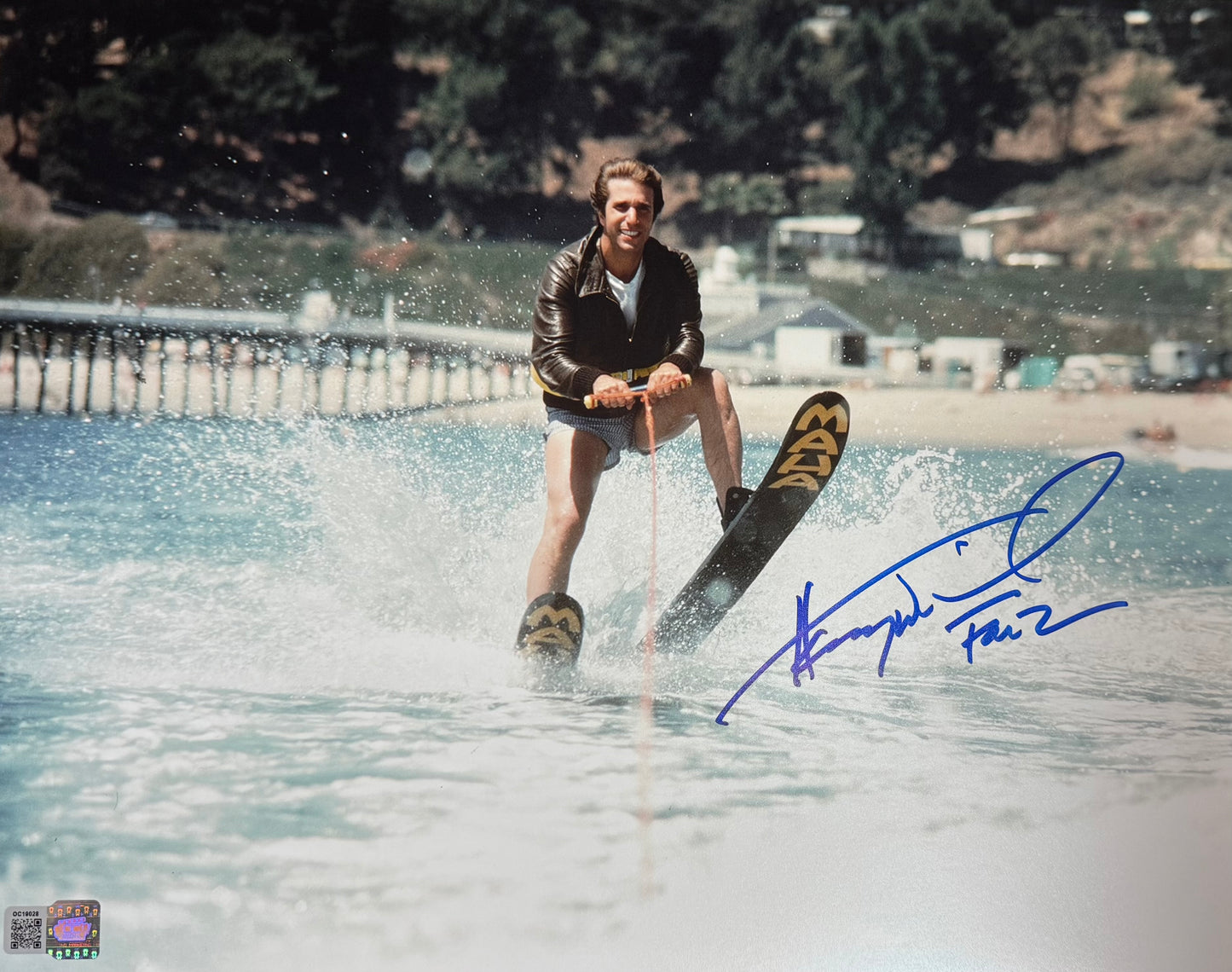 Henry Winkler signed 11x14 Happy Days Fonzie photo 1A