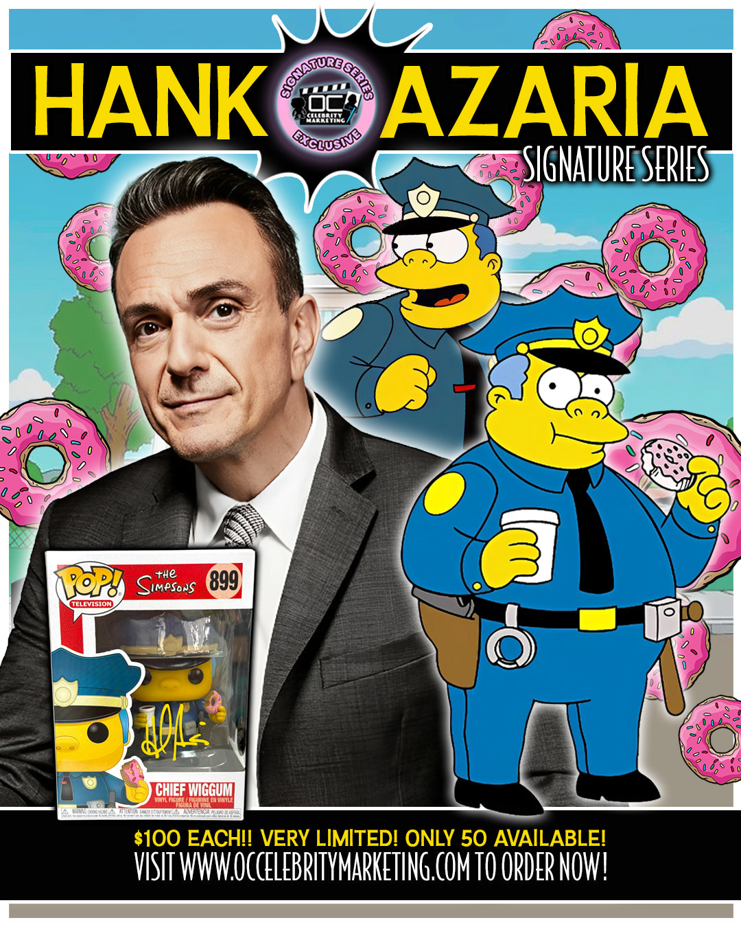 Hank Azaria Signature Series: The Simpsons Chief Wiggum Funko Pop! #899 (#/50)