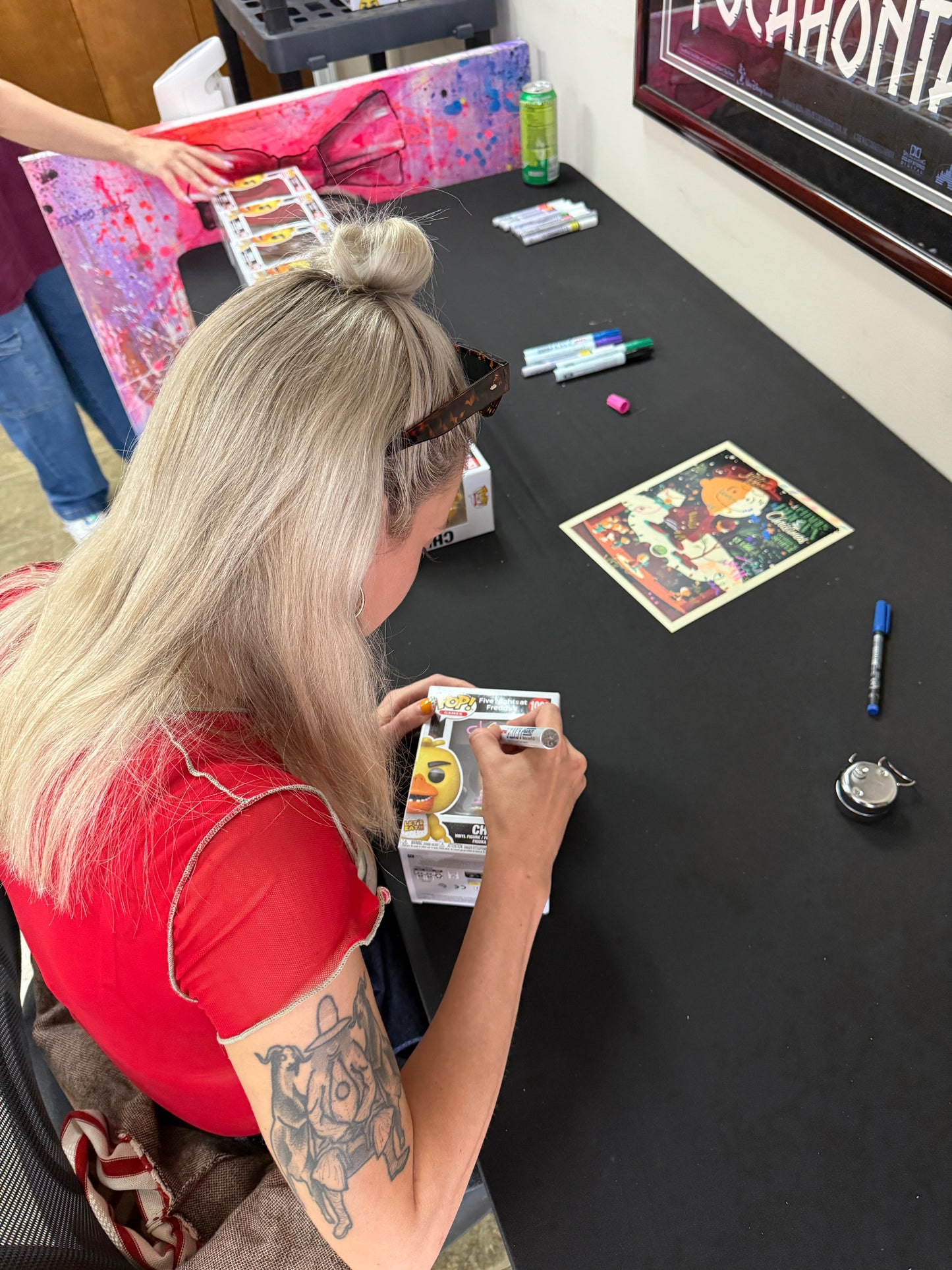 Jess Weiss signed Chica Five Nights at Freddy's Funko Pop! - Green