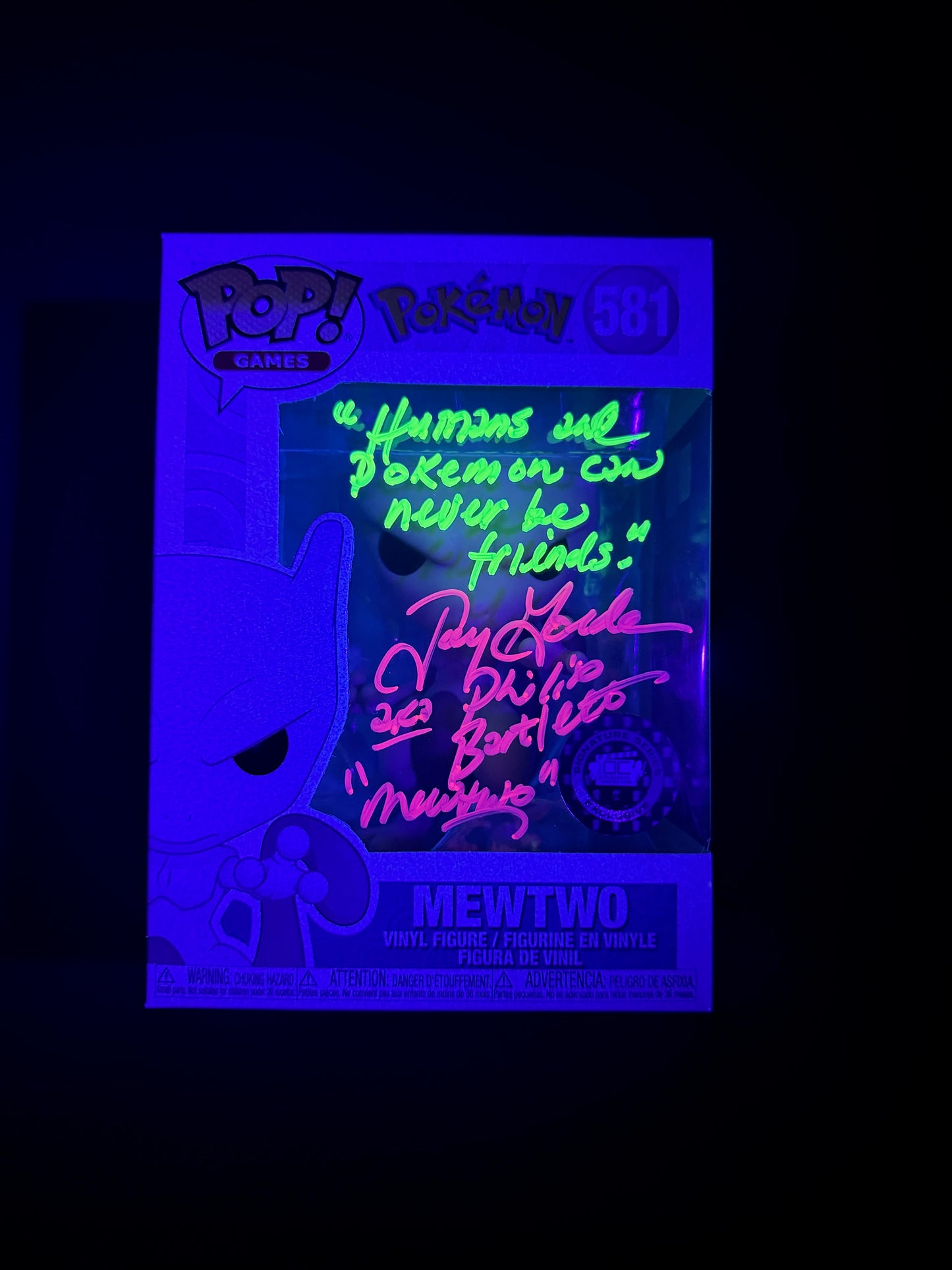 Jay Goede aka Phillip Bartlett Signature Series: Pop! Games Pokemon Mewtwo Funko #581 (#/50)