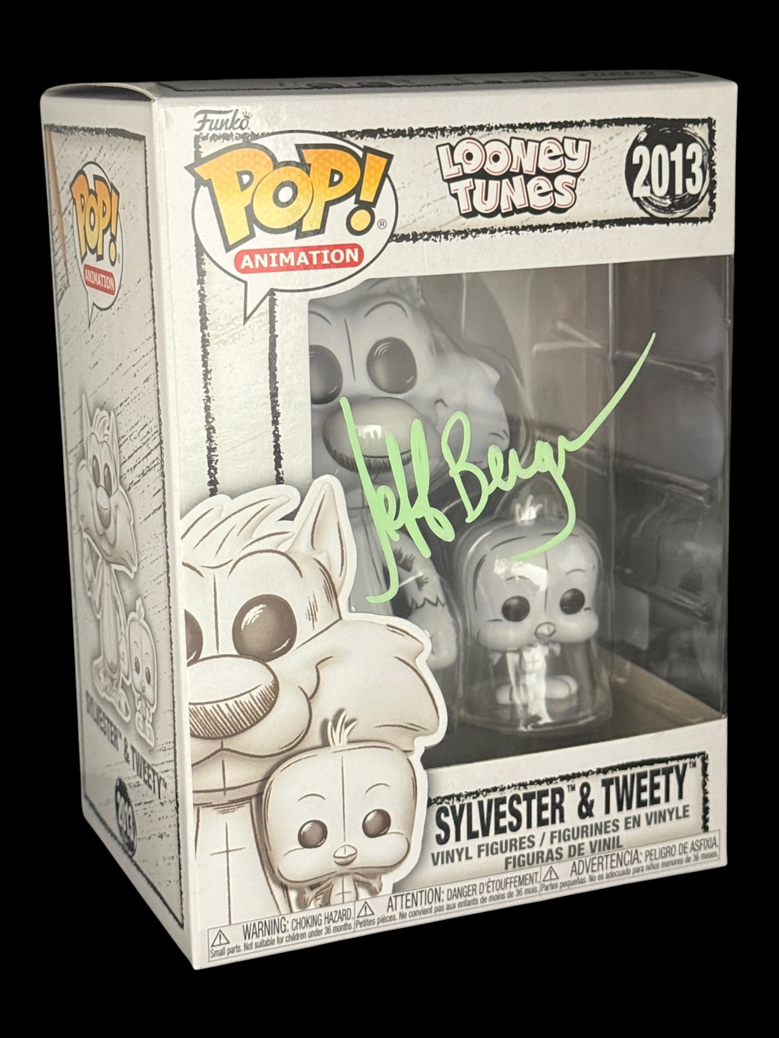 Jeff Bergman signed Looney Tunes Sylvester & Tweety Funko Pop