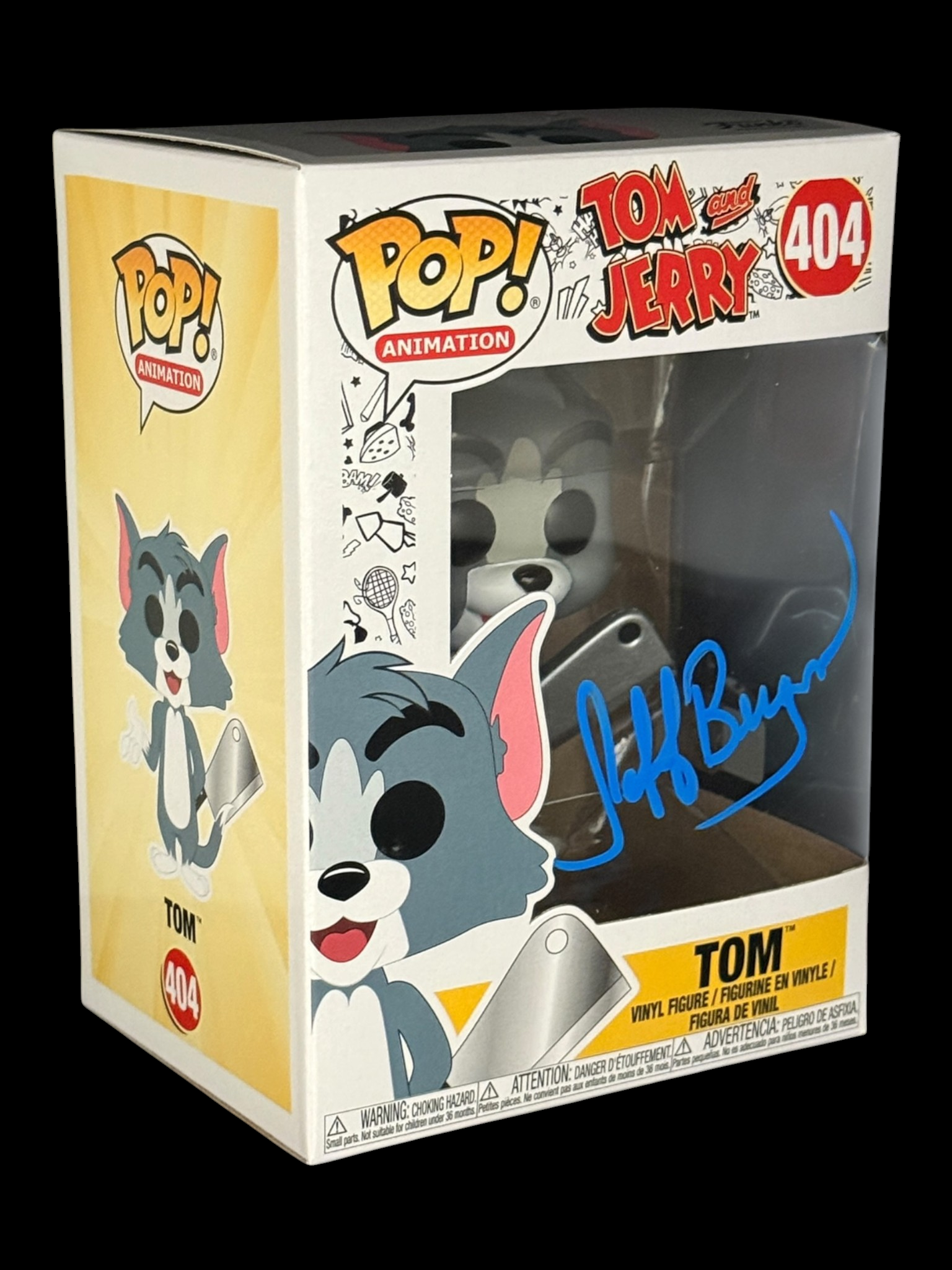 Jeff Bergman signed Tom and Jerry Tom Funko Pop! 404 – OC
