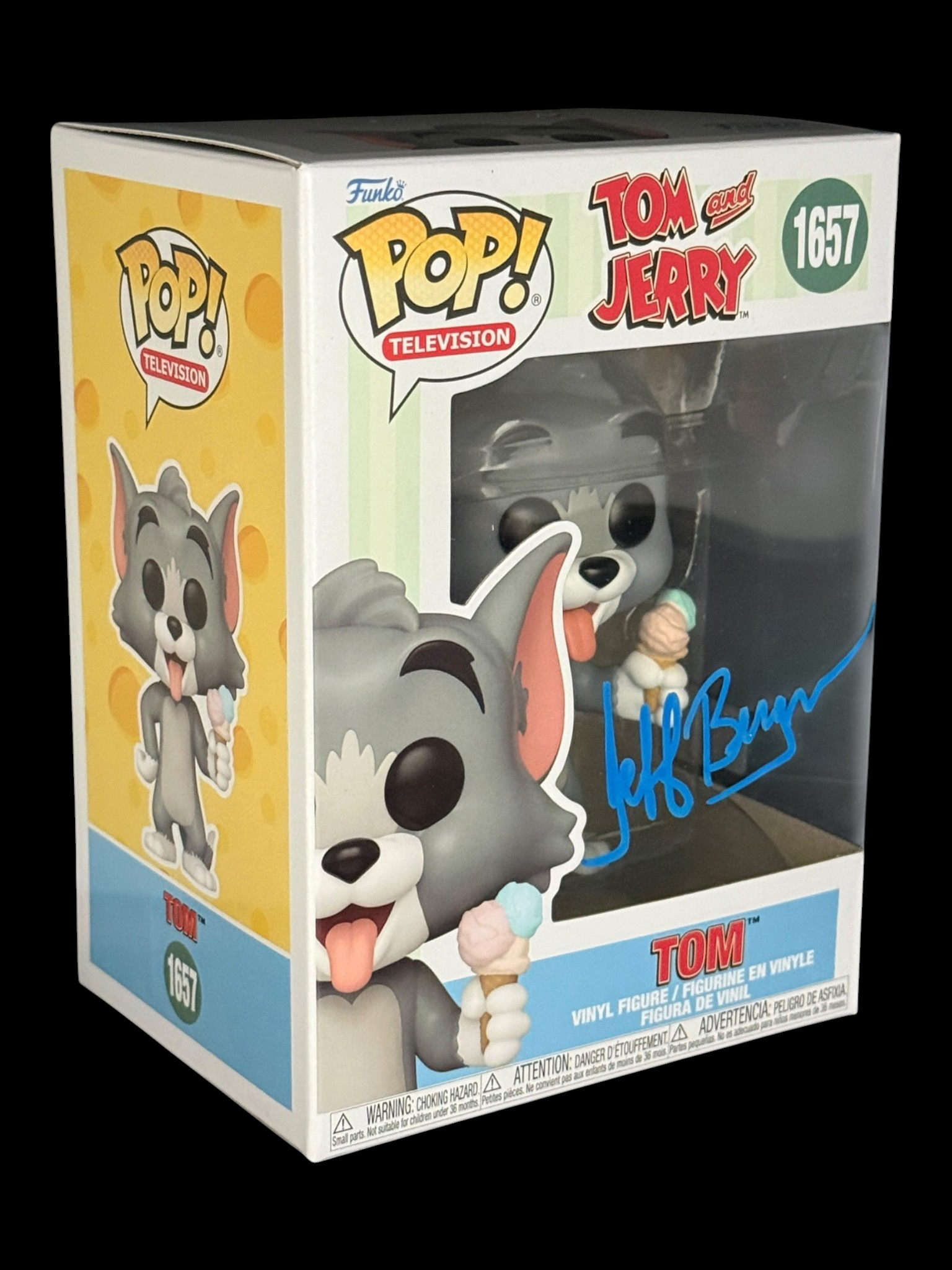 Jeff Bergman signed Tom and Jerry Tom Funko Pop! 1657 – OC