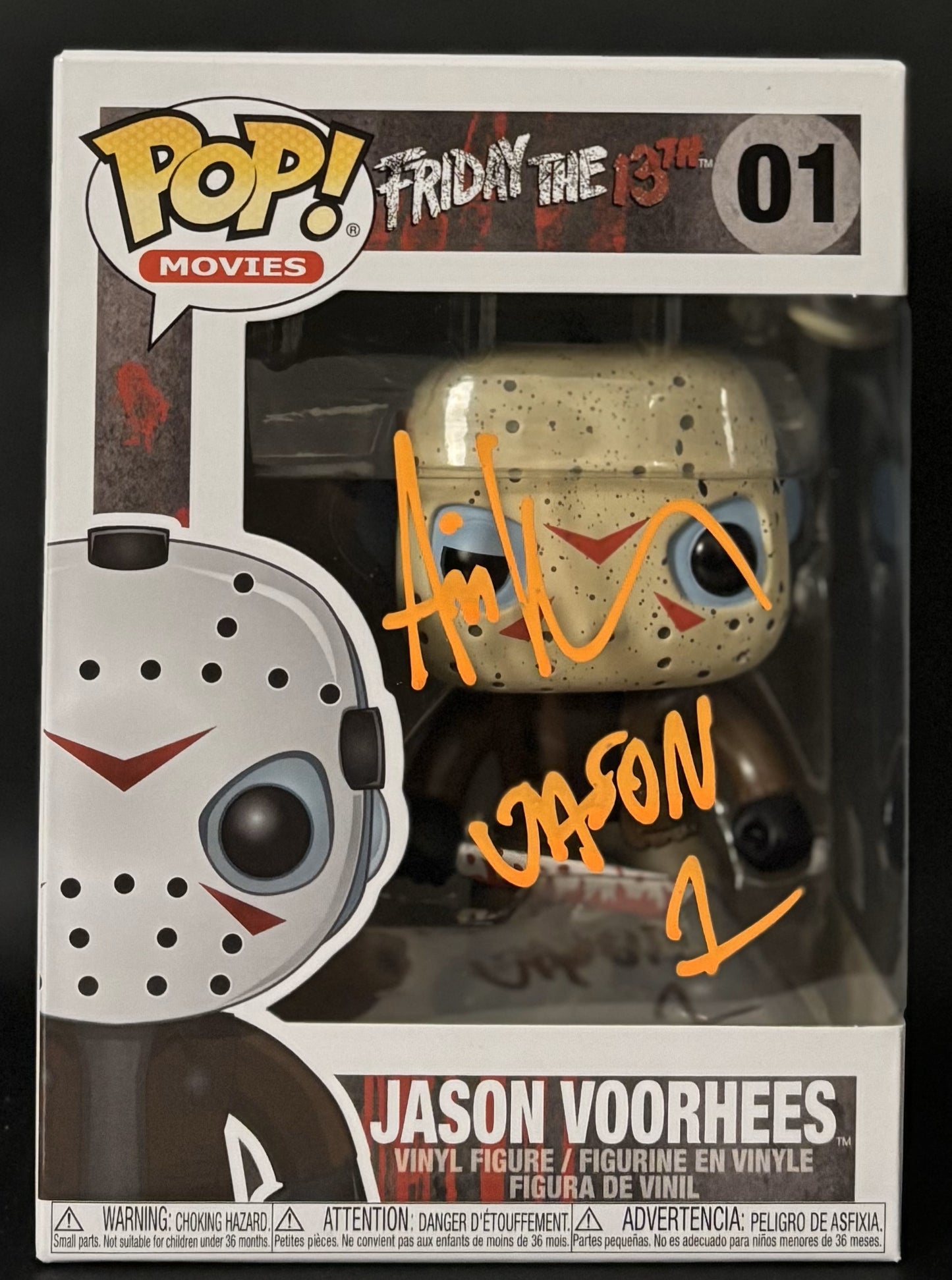 Ari Lehman signed Friday the 13th Jason Voorhees Funko Pop! #01 - F.O