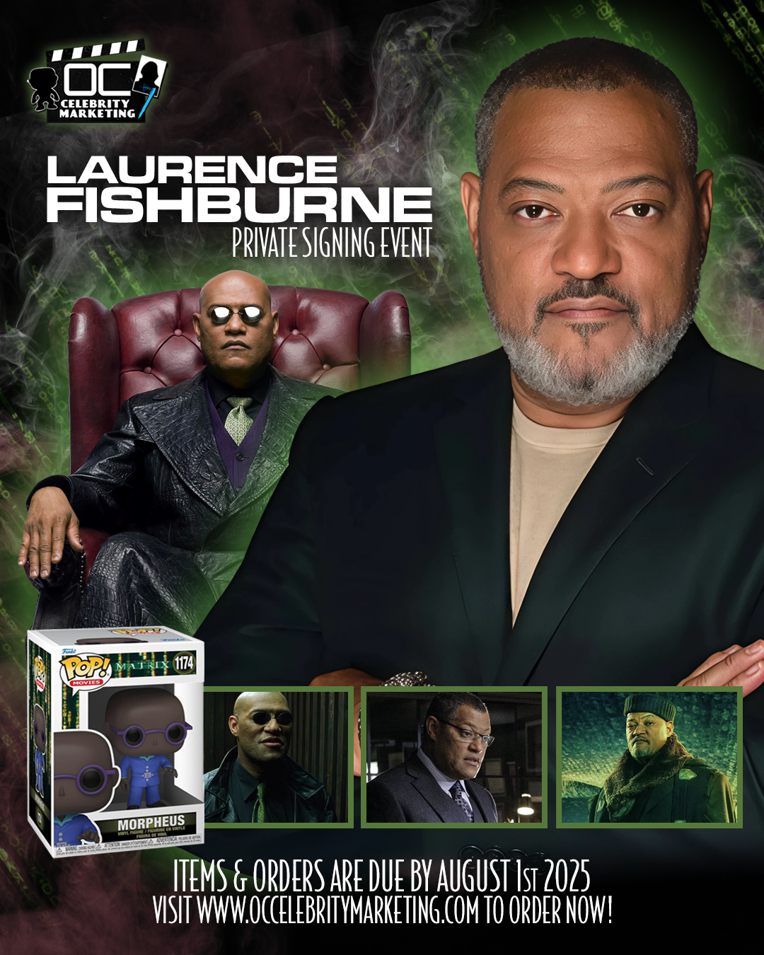 Laurence Fishburne Send In Option Pre-Order