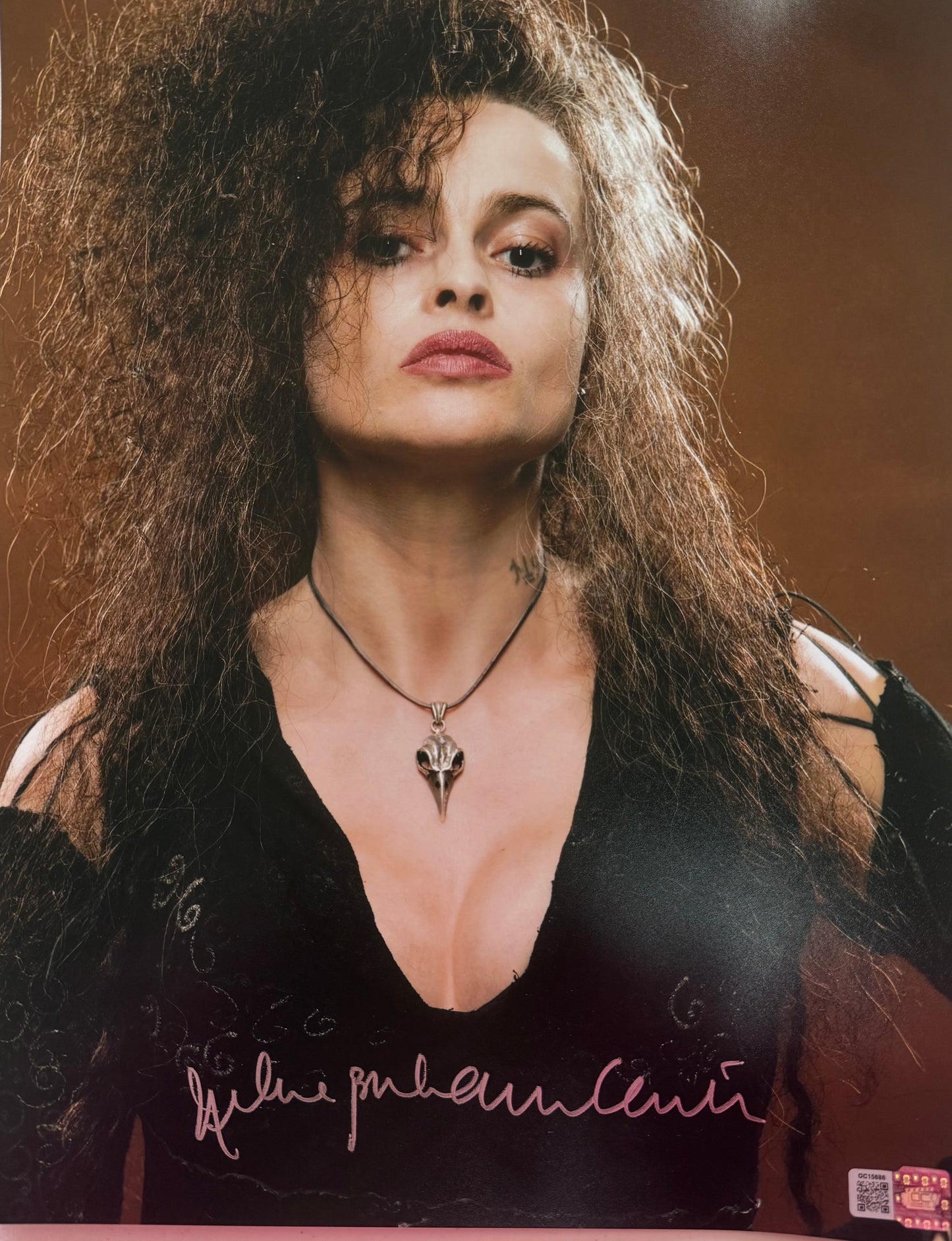 Helena Bonham Carter signed 11x14 Harry Potter Bellatrix Lestrange photo 1B