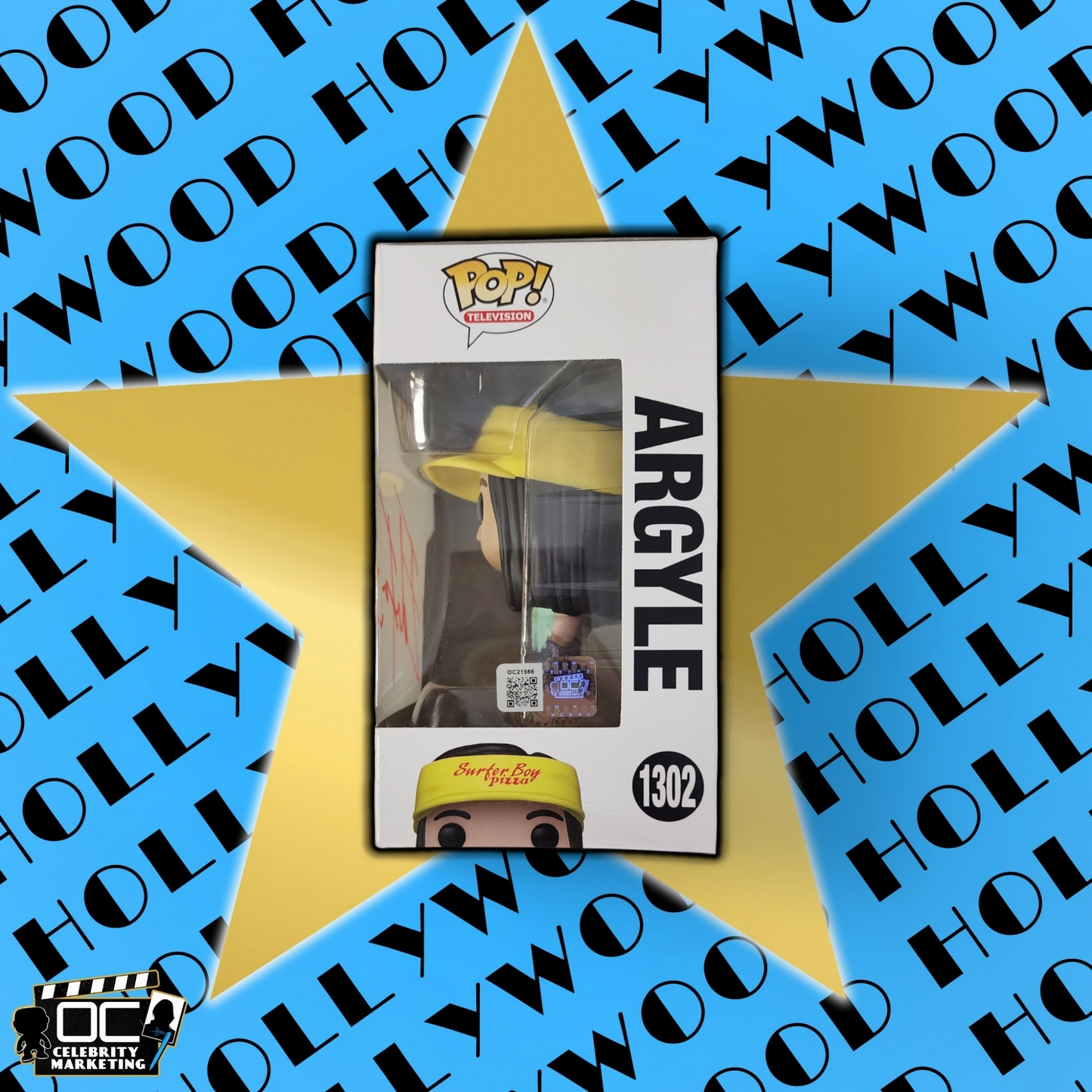 Eduardo Franco signed Netflix Stranger Things Argyle Funko #1302 OCCM QR code-R