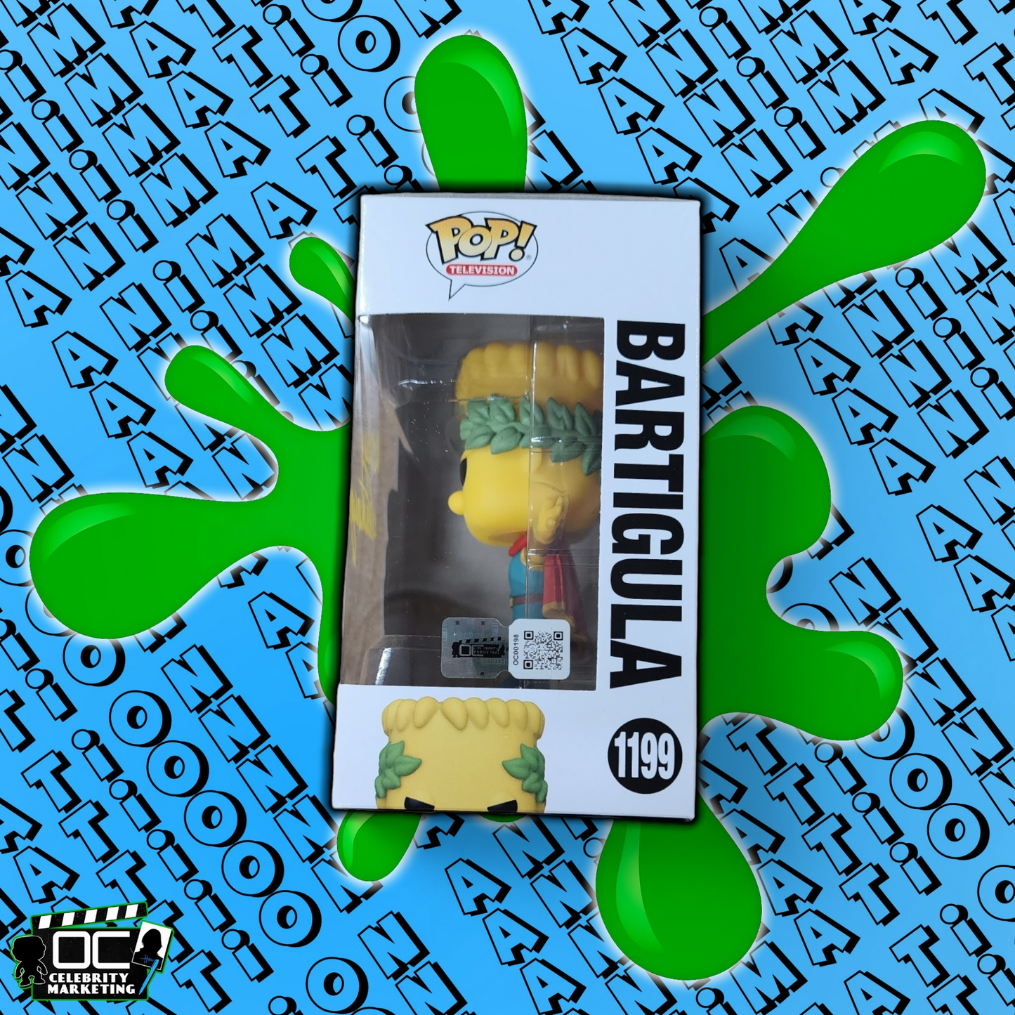 Nancy Cartwright signed The Simpsons Bartigula Funko 1199 autograph QR code OCCM