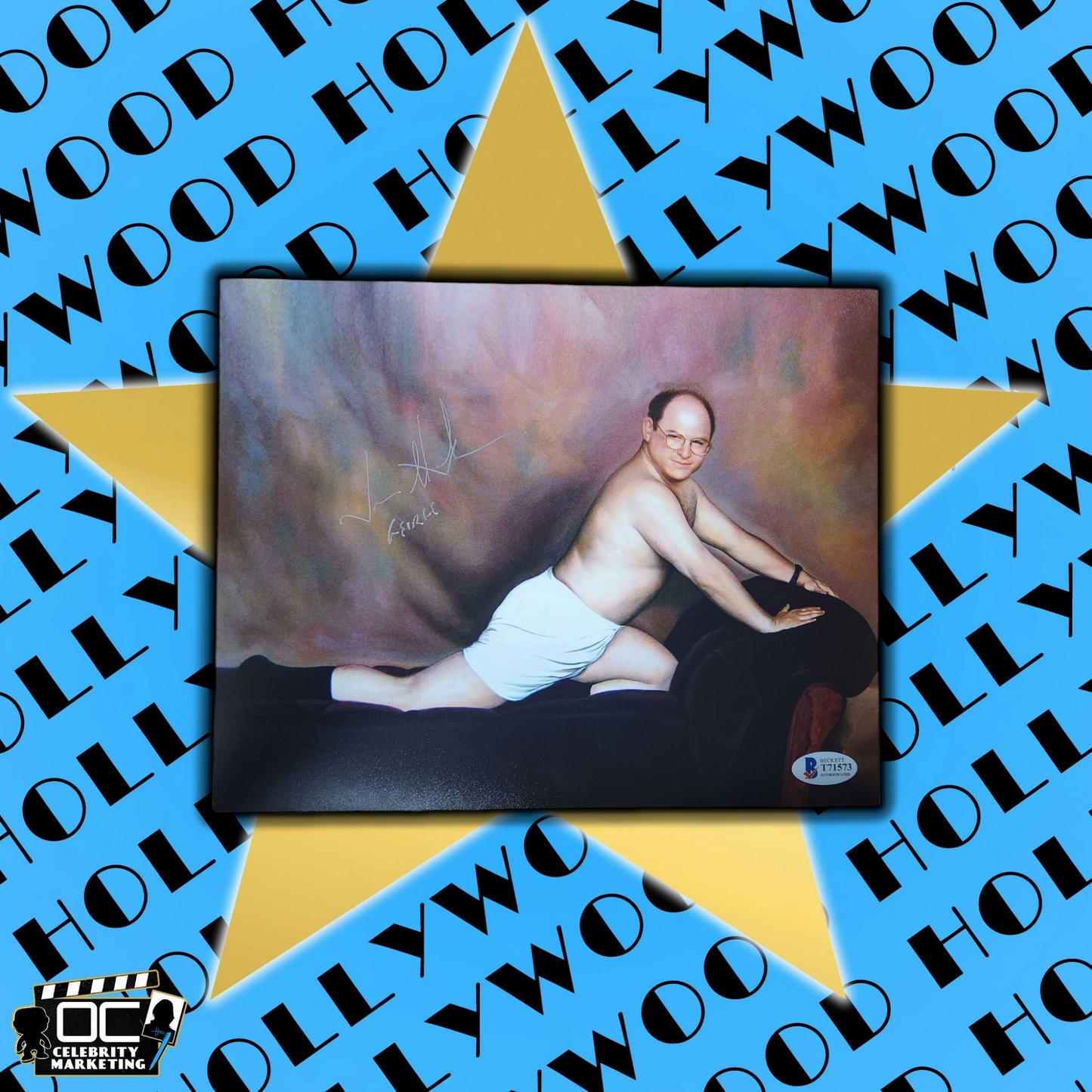 Jason Alexander signed 8x10 Seinfeld George Serenity Now photo auto Beckett COA