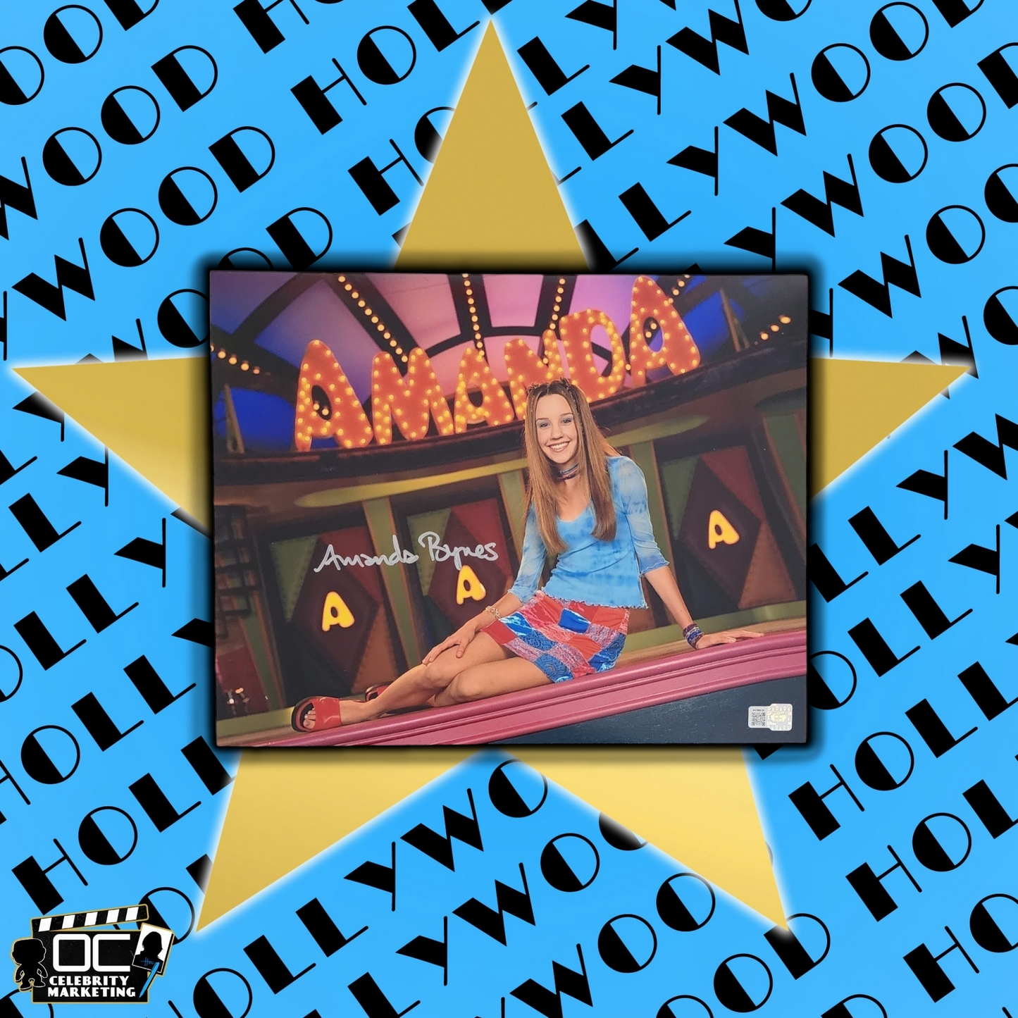 Amanda Bynes signed 11x14 The Amanda Show photo autographed OCCM QR code