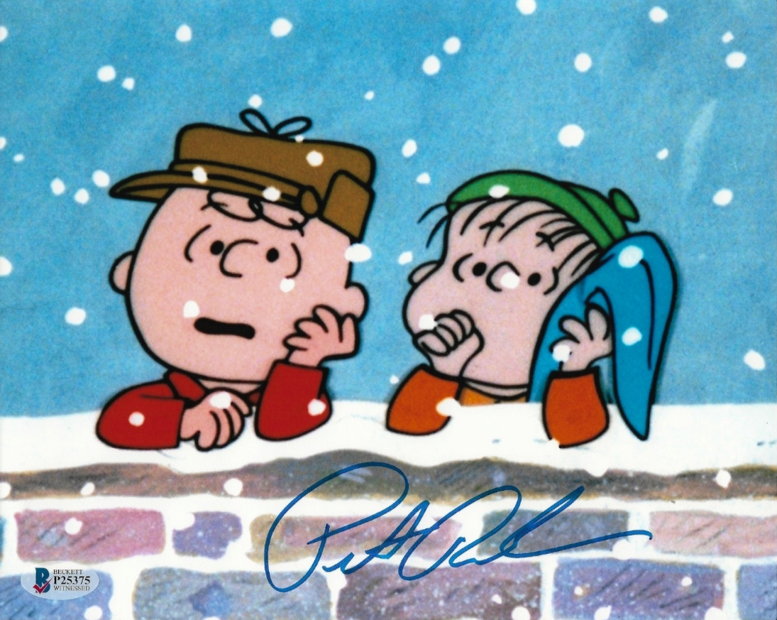 Peter Robbins signed 8x10 A Charlie Brown Christmas photo w/ Linus auto BAS COA