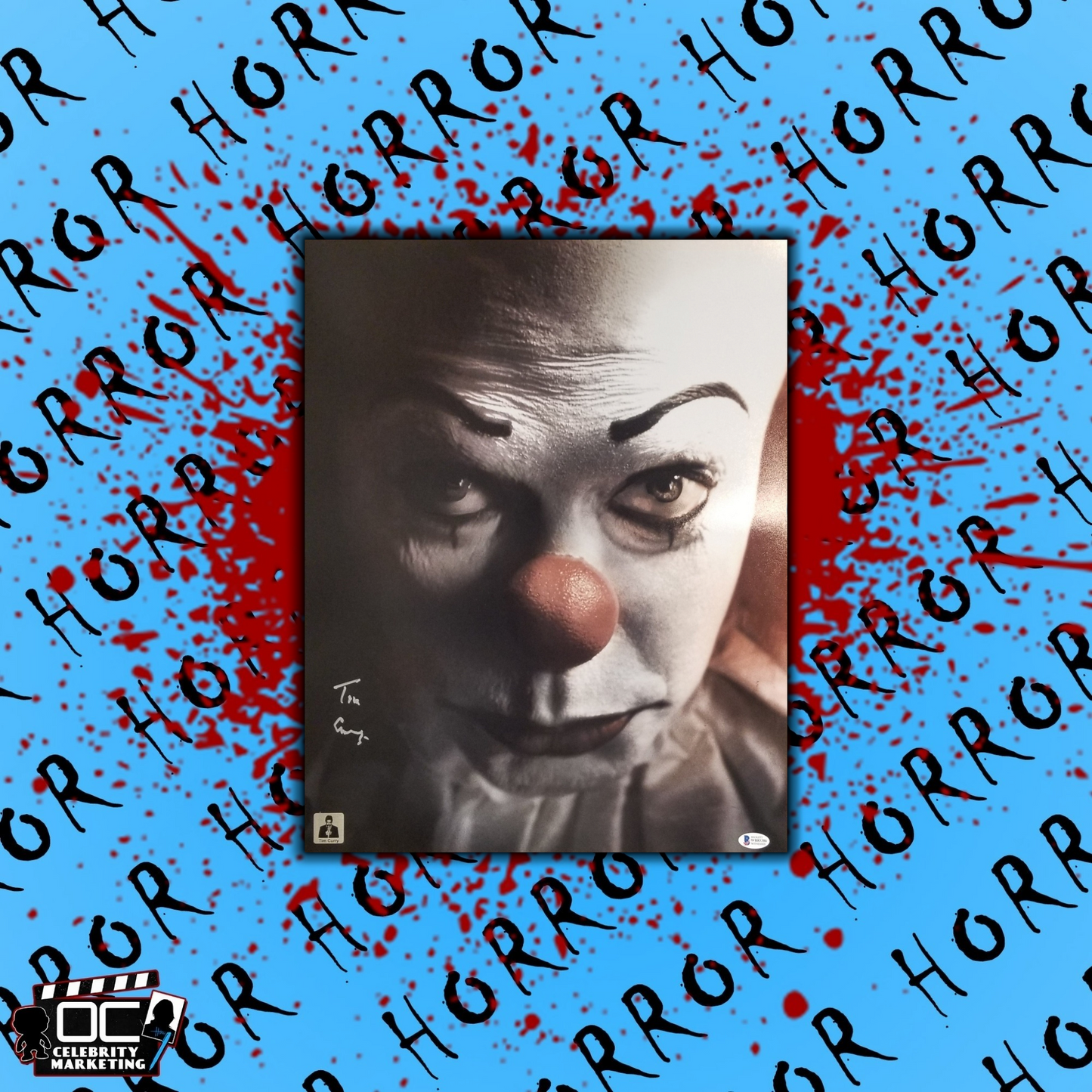 Tim Curry signed 16x20 IT the movie photo Image #3 Beckett Authenticated with Tim Curry's Official COA
