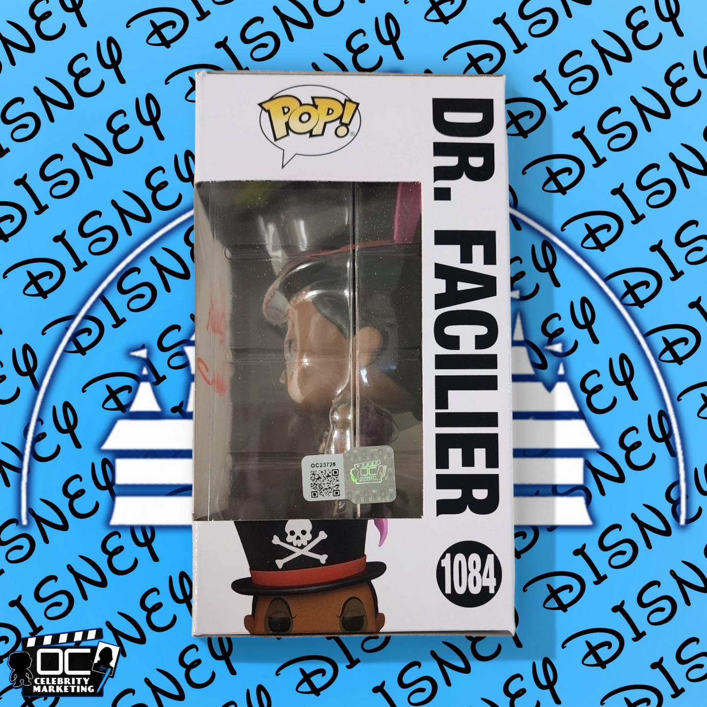 Keith David signed Disney Villains Dr. Facilier Funko #1084 OCCM QR code Auto-R
