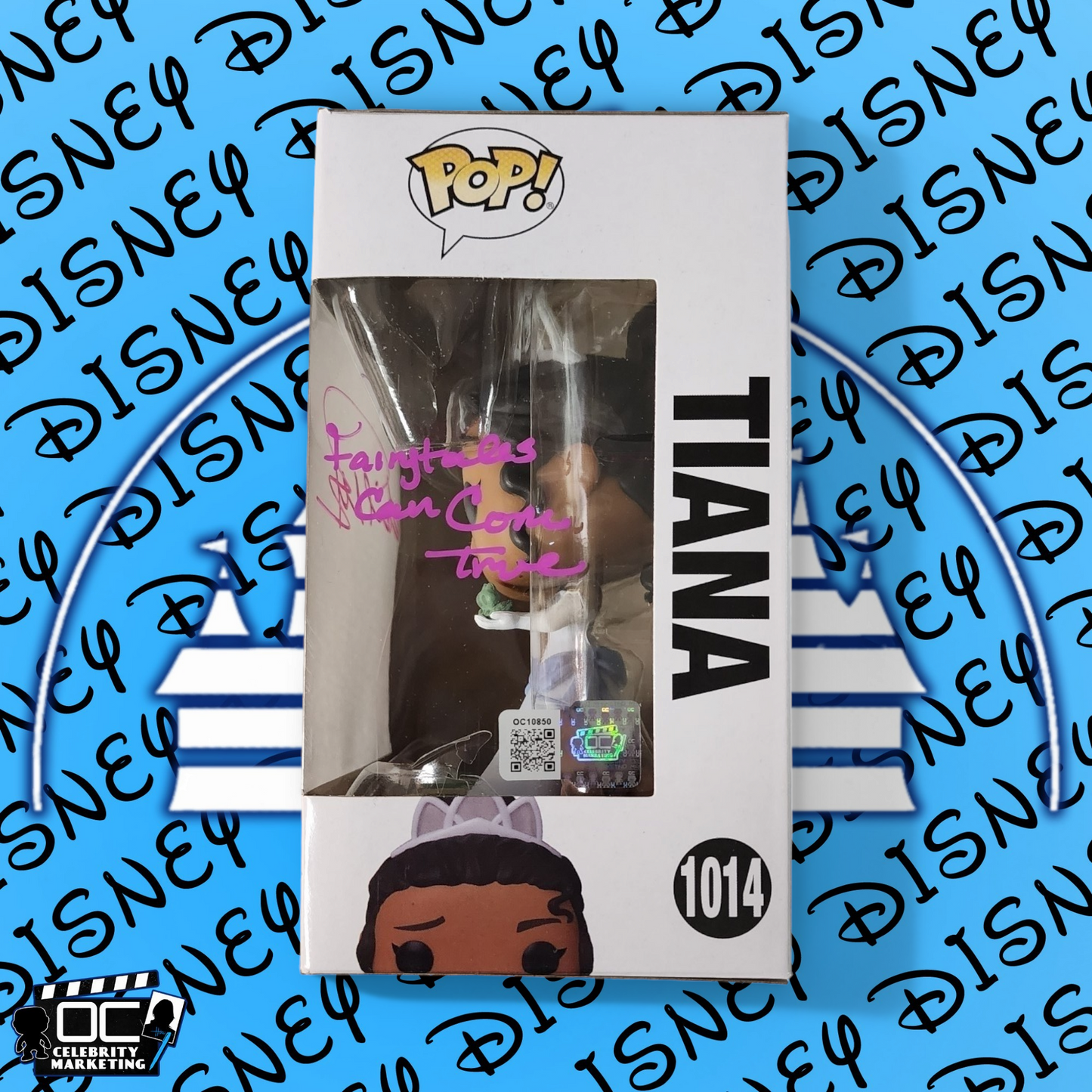 Anika Noni Rose signed Disney Princess Tiana Funko #1014 (Quoted) OCCM QR Auto