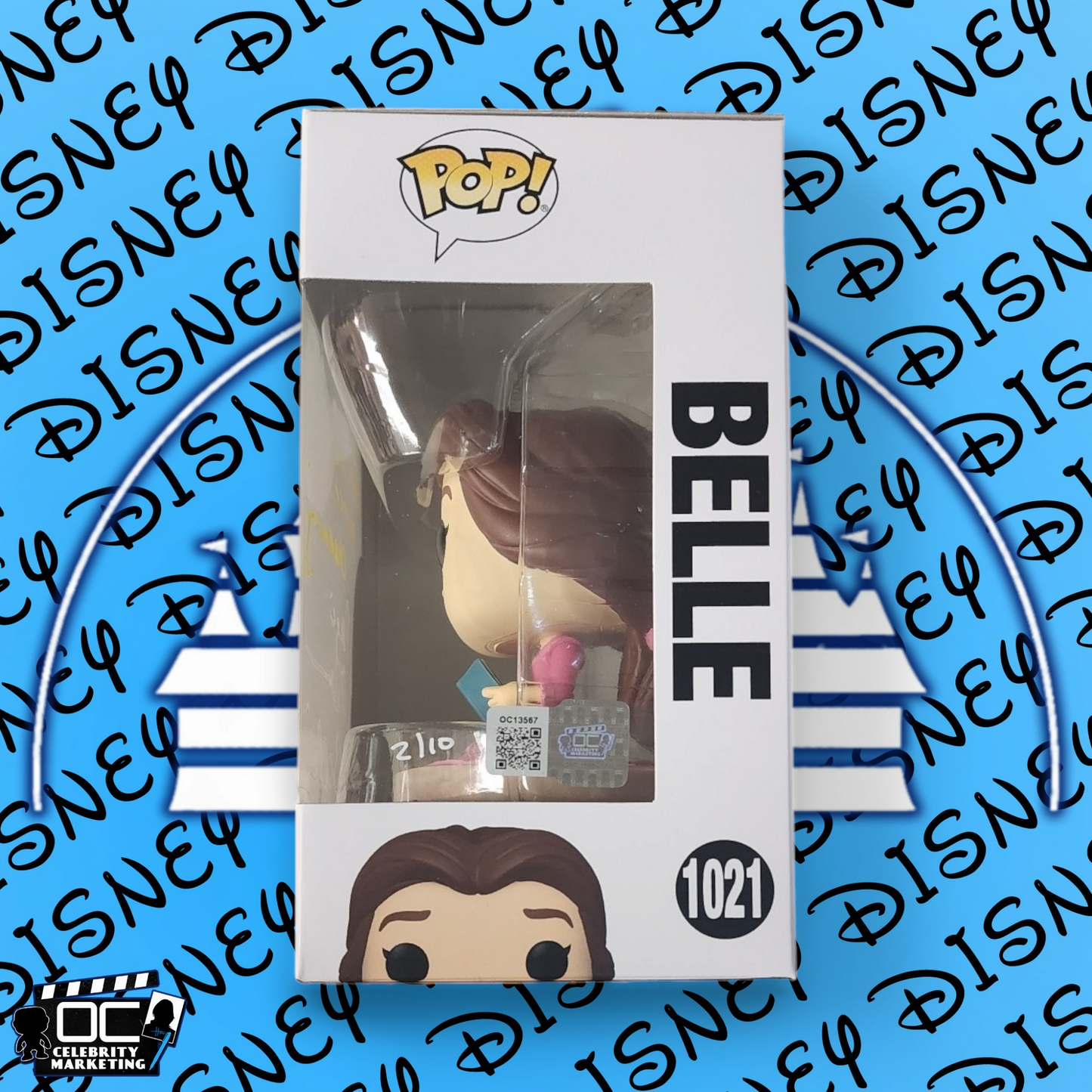Paige O'Hara signed Ultimate Princess Celebration Belle Funko 1021 OCCM QR-YW