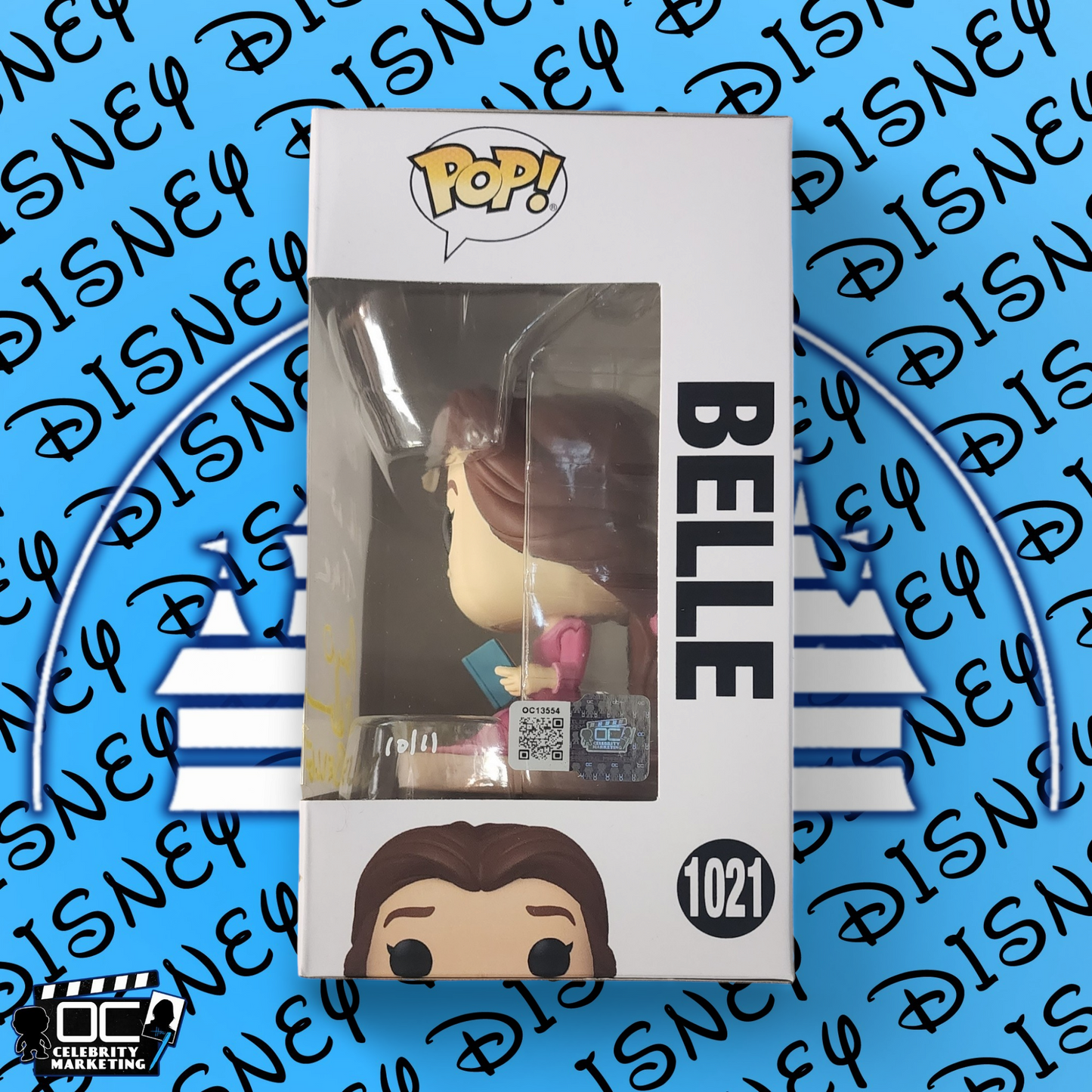 Paige O'Hara signed Ultimate Princess Celebration Belle Funko 1021 OCCM QR-WY