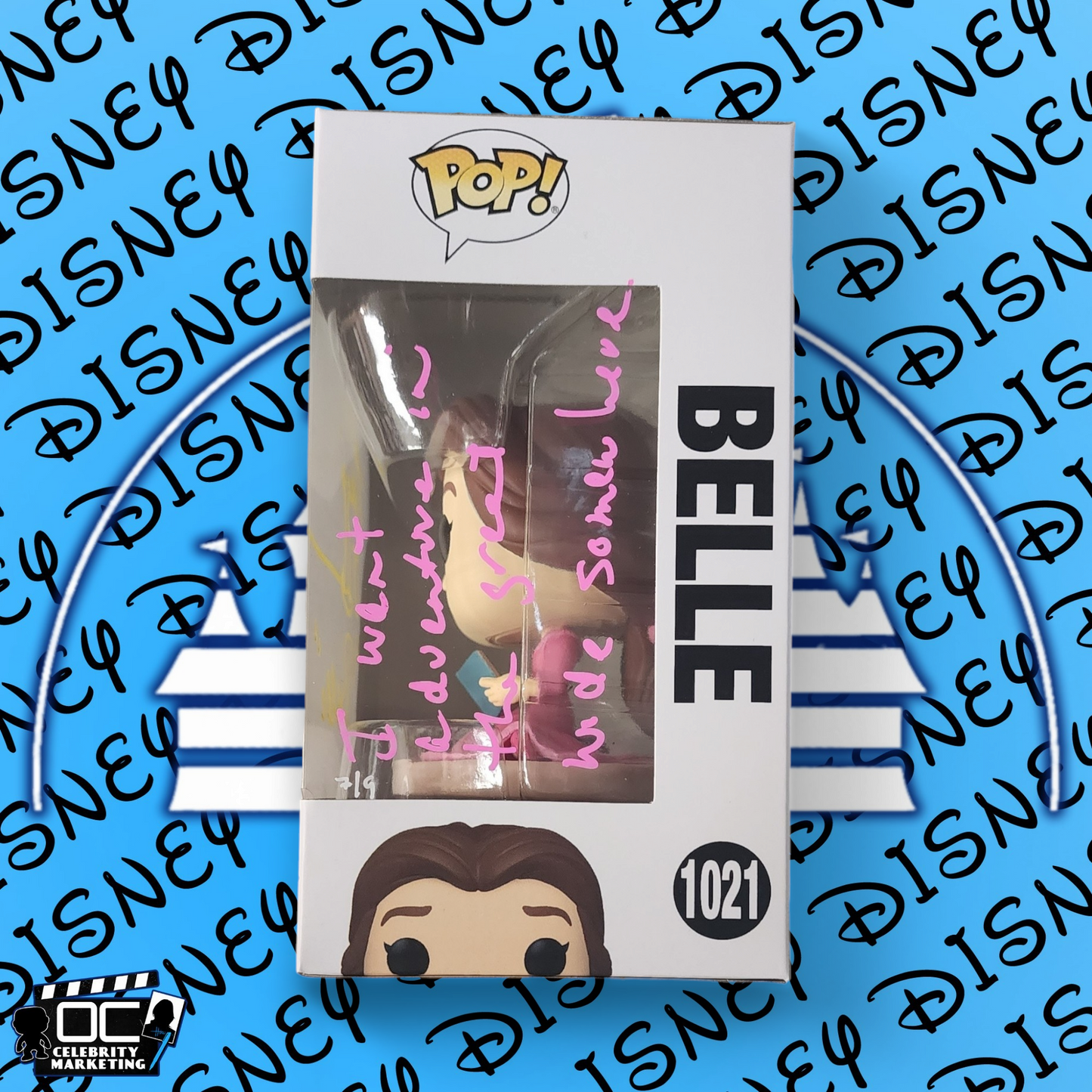 Paige O'Hara signed Ultimate Princess Celebration Belle Funko 1021 OCCM QR-YP