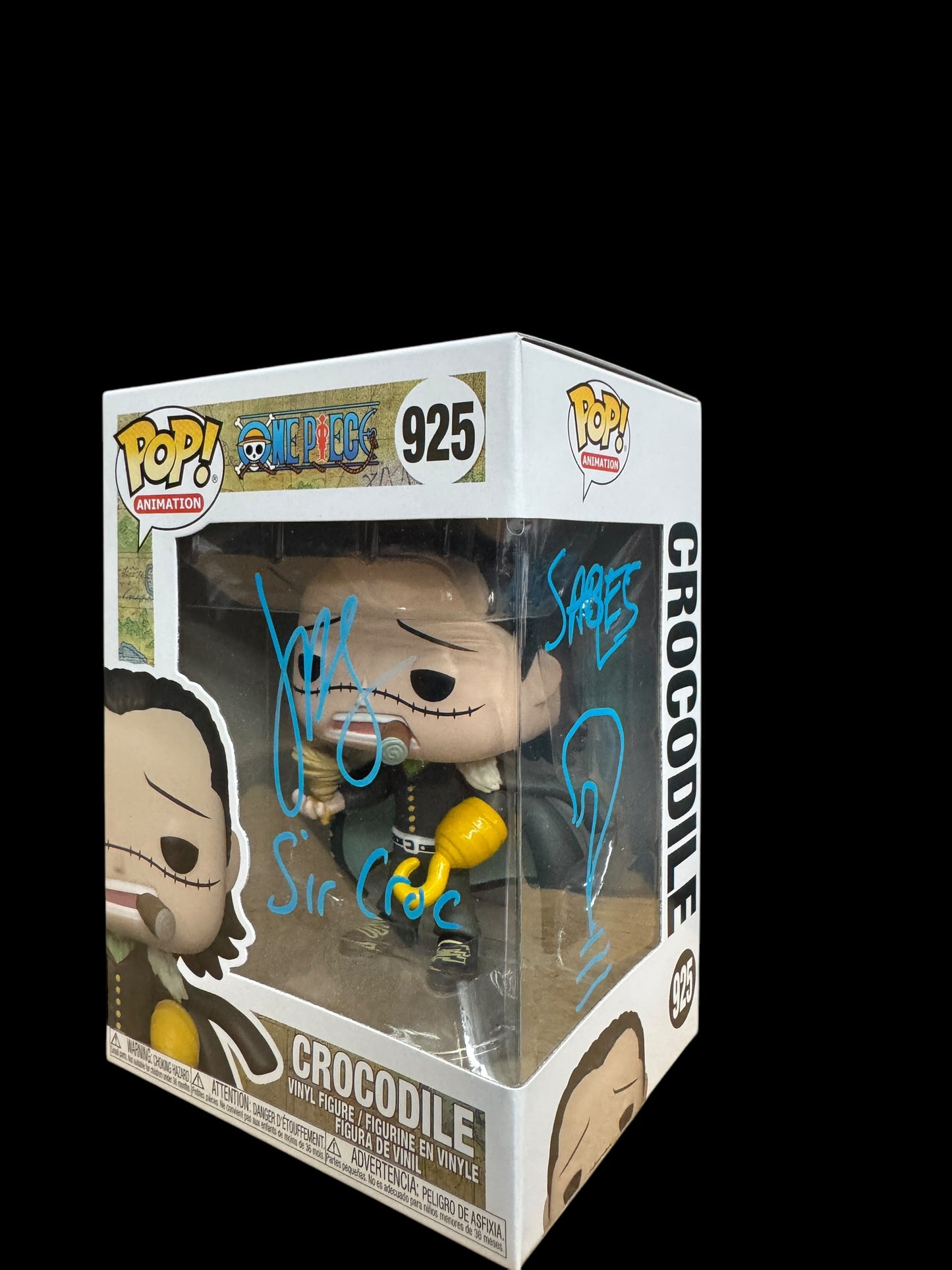 John Swasey signed One Piece Crocodile Funko Pop!