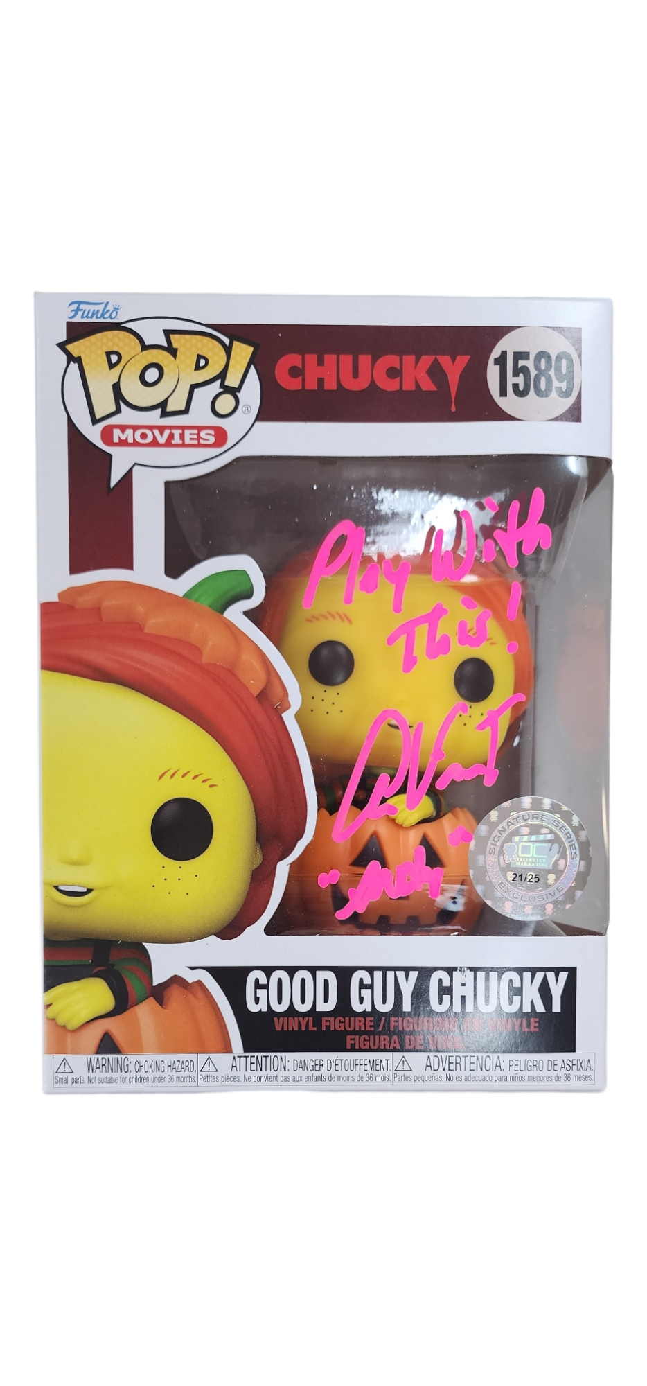 Alex Vincent Signature Series Chucky Funko Pop! (#/25)