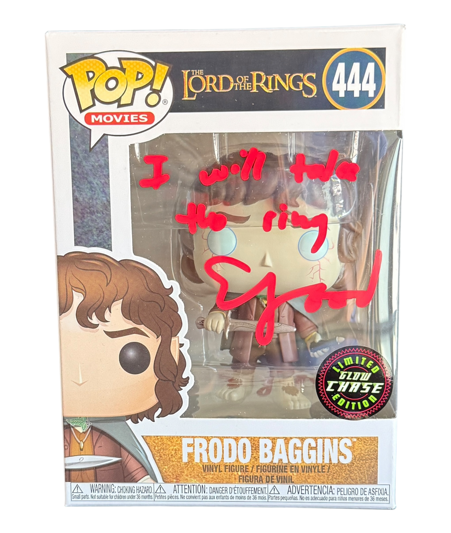 Elijah Wood Signature Series: The Lord of The Rings Frodo Baggins Funko Pop! #444 (#/25)