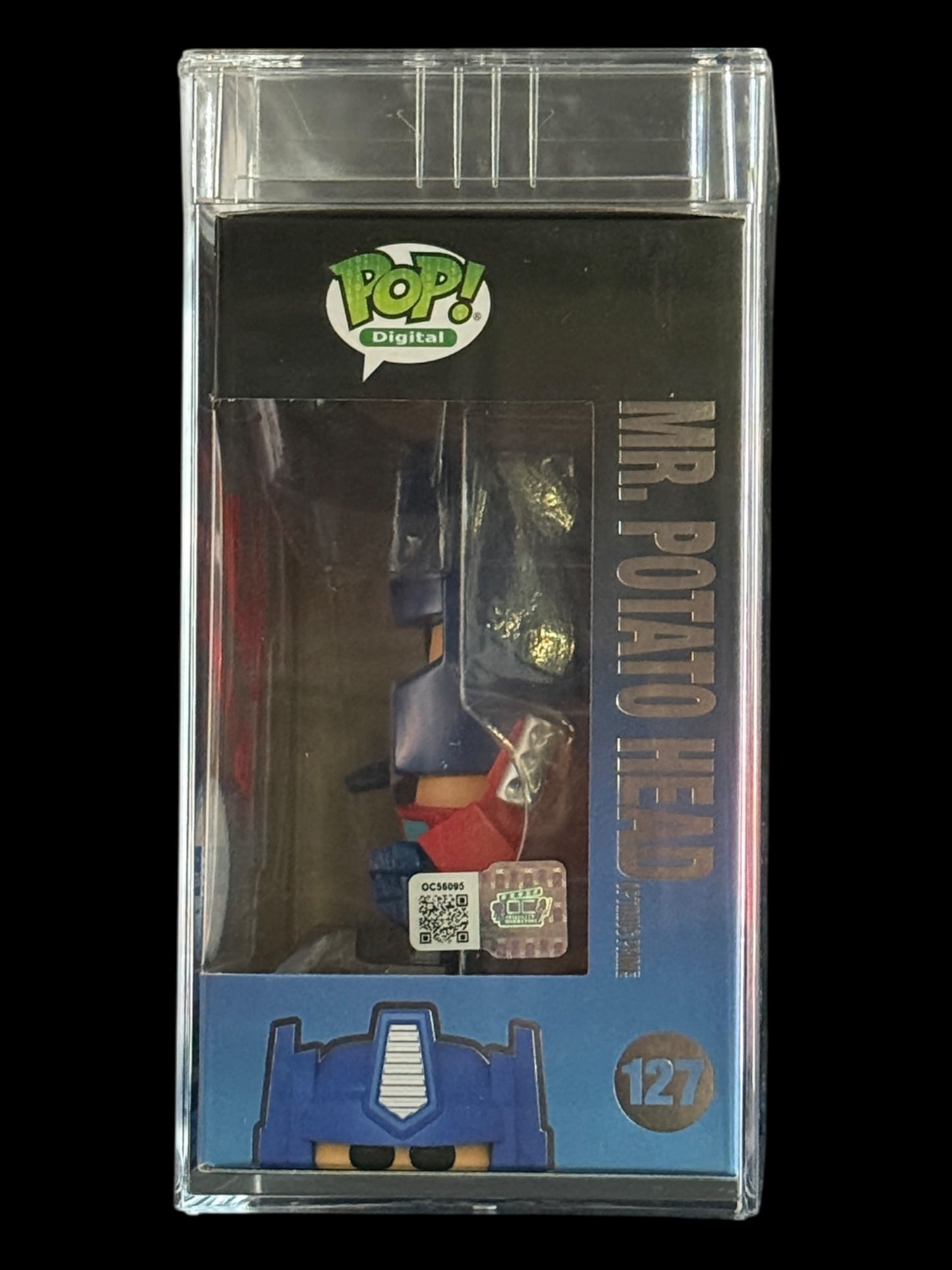 Peter Cullen signed PSA Encap. Mr. Potato Head as Optimus Prime NM-MT+8.5 NFT Funko Pop! - Red