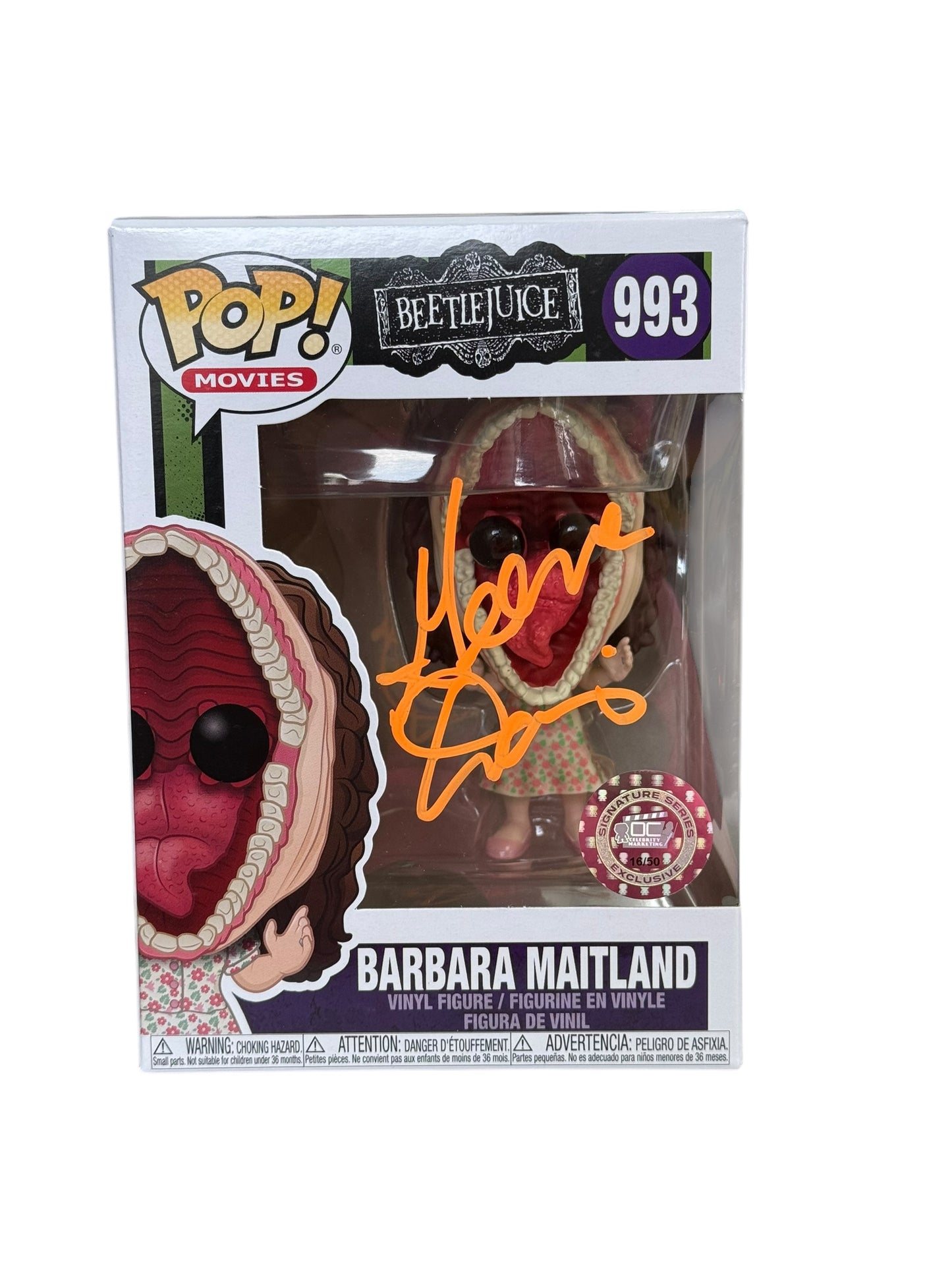 Geena Davis Signature Series: Beetlejuice Barbara Maitland Funko Pop! #993 (#/50)