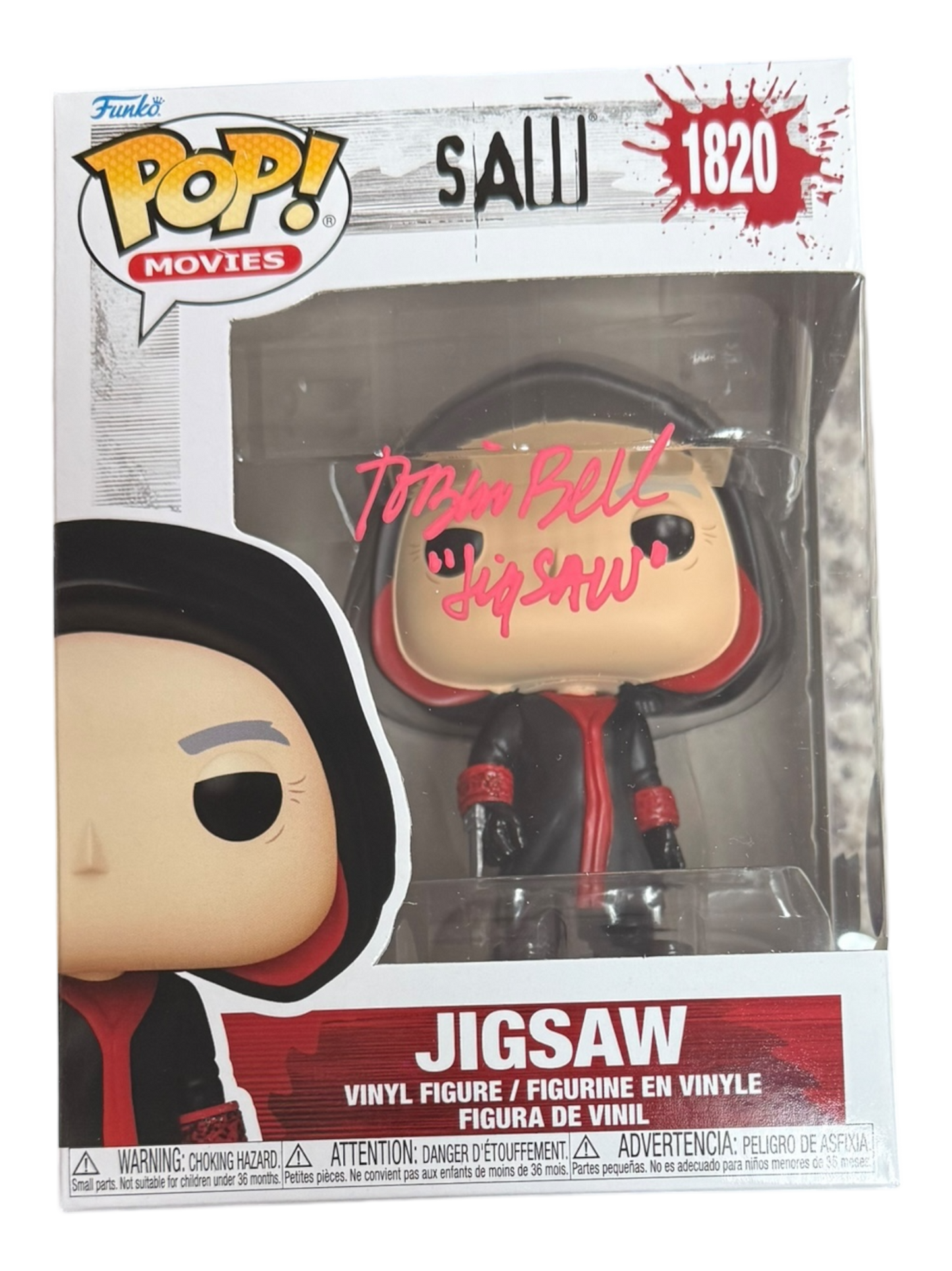 Tobin Bell Signature Series: SAW Jigsaw Funko Pop! (#/50) + 2 (1/1)