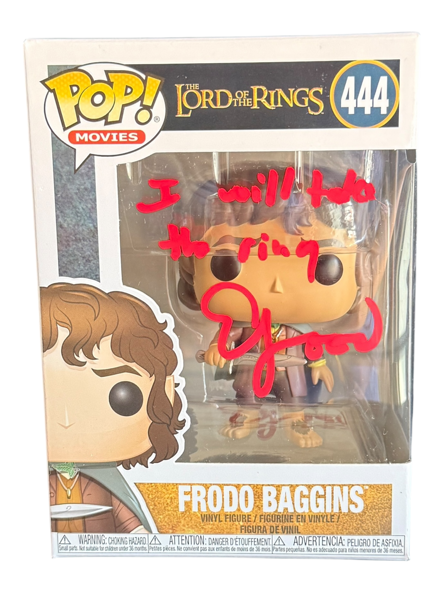 Elijah Wood Signature Series: The Lord of The Rings Frodo Baggins Funko Pop! #444 (#/25)