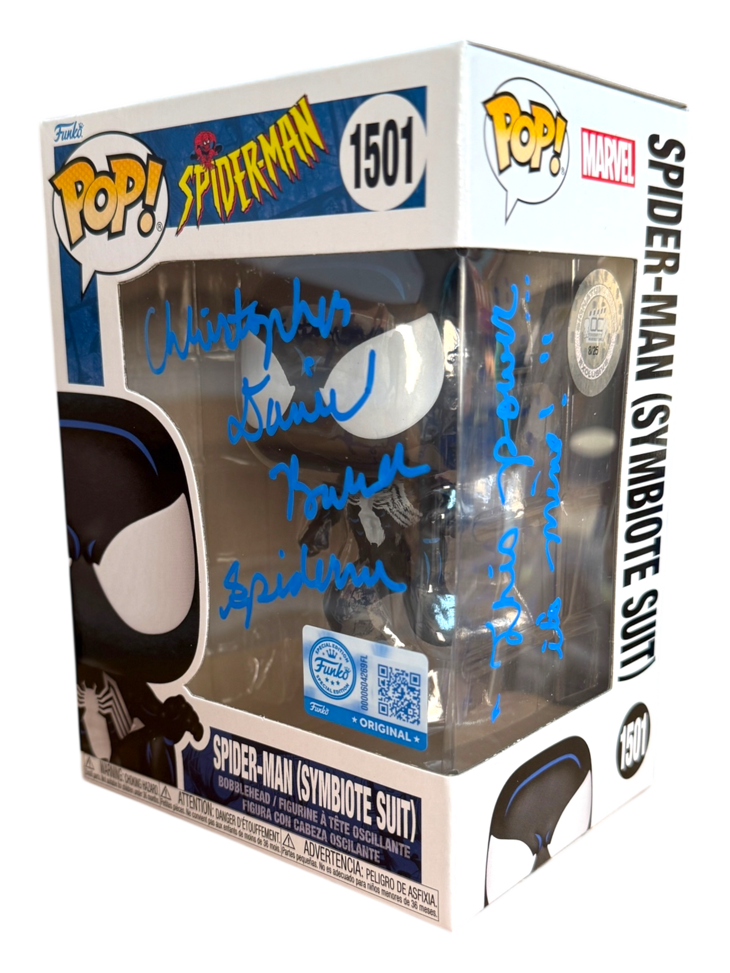 Christopher Daniel Barnes: Marvel Spider-Man (Symbiote Suit) Funko Special Edition Funko Pop! #1501 (#/25)