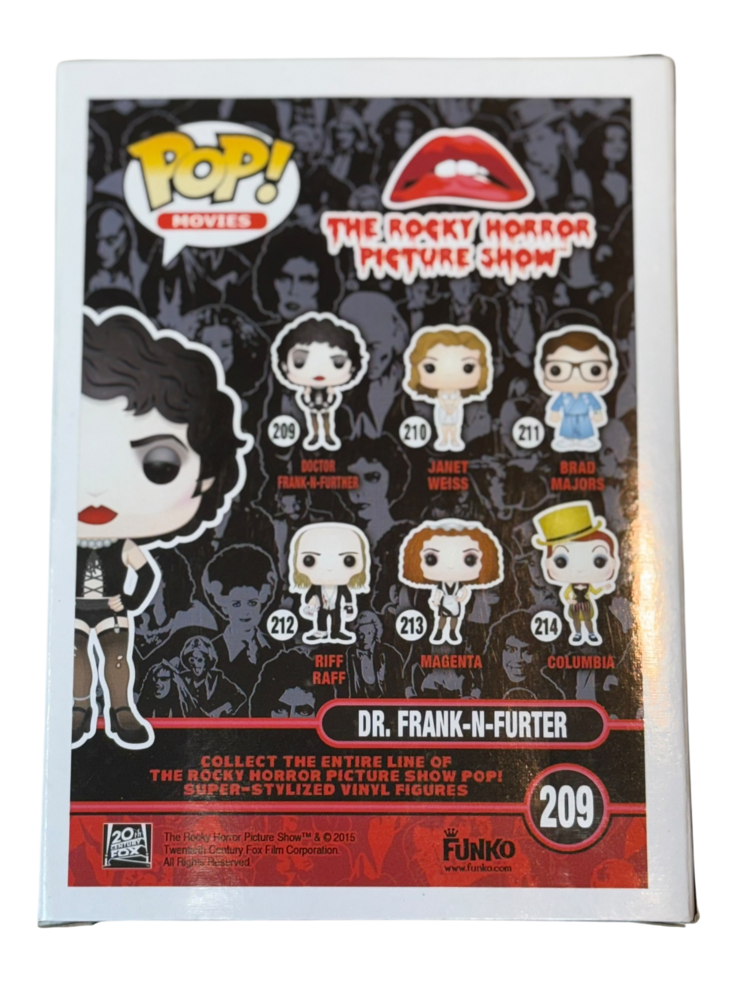 Tim Curry autographed Rocky Horror Picture Show Frank-N-Furter Funko Pop! OCCM QR authenticated with Tim Curry Holo (D)