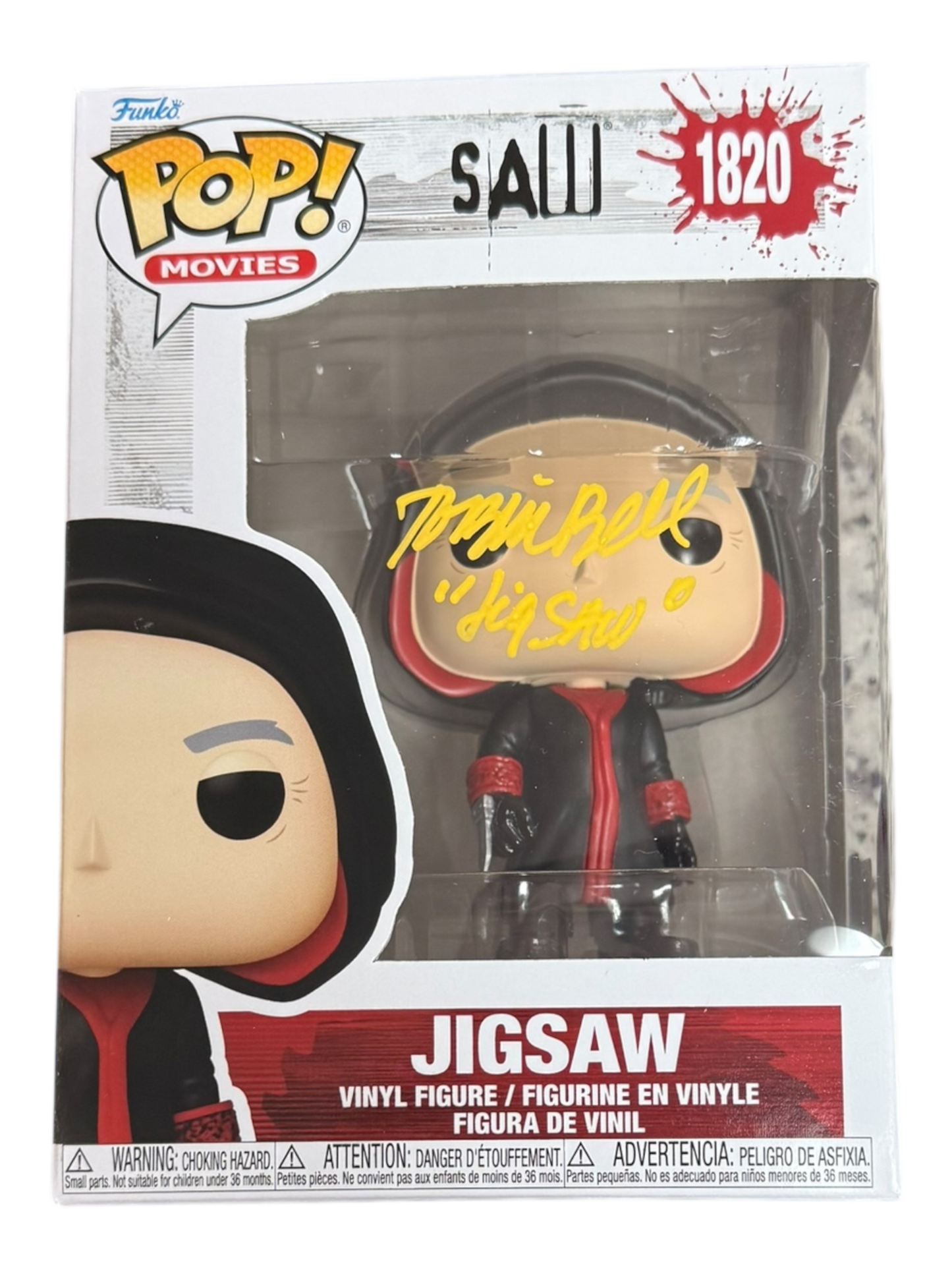 Tobin Bell Signature Series: SAW Jigsaw Funko Pop! (#/50) + 2 (1/1)