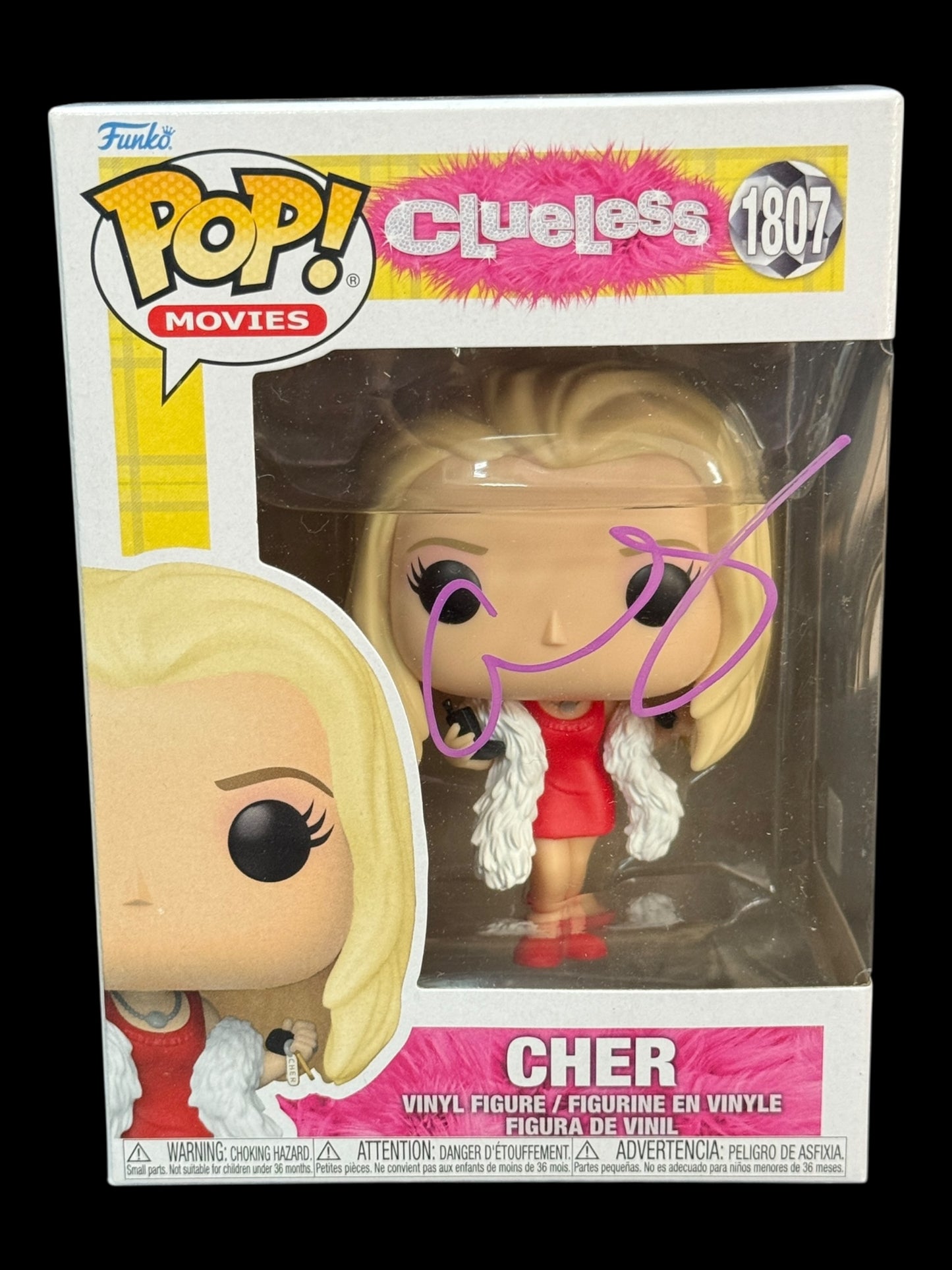 Alicia Silverstone signed Clueless Cher Funko Pop! #1807